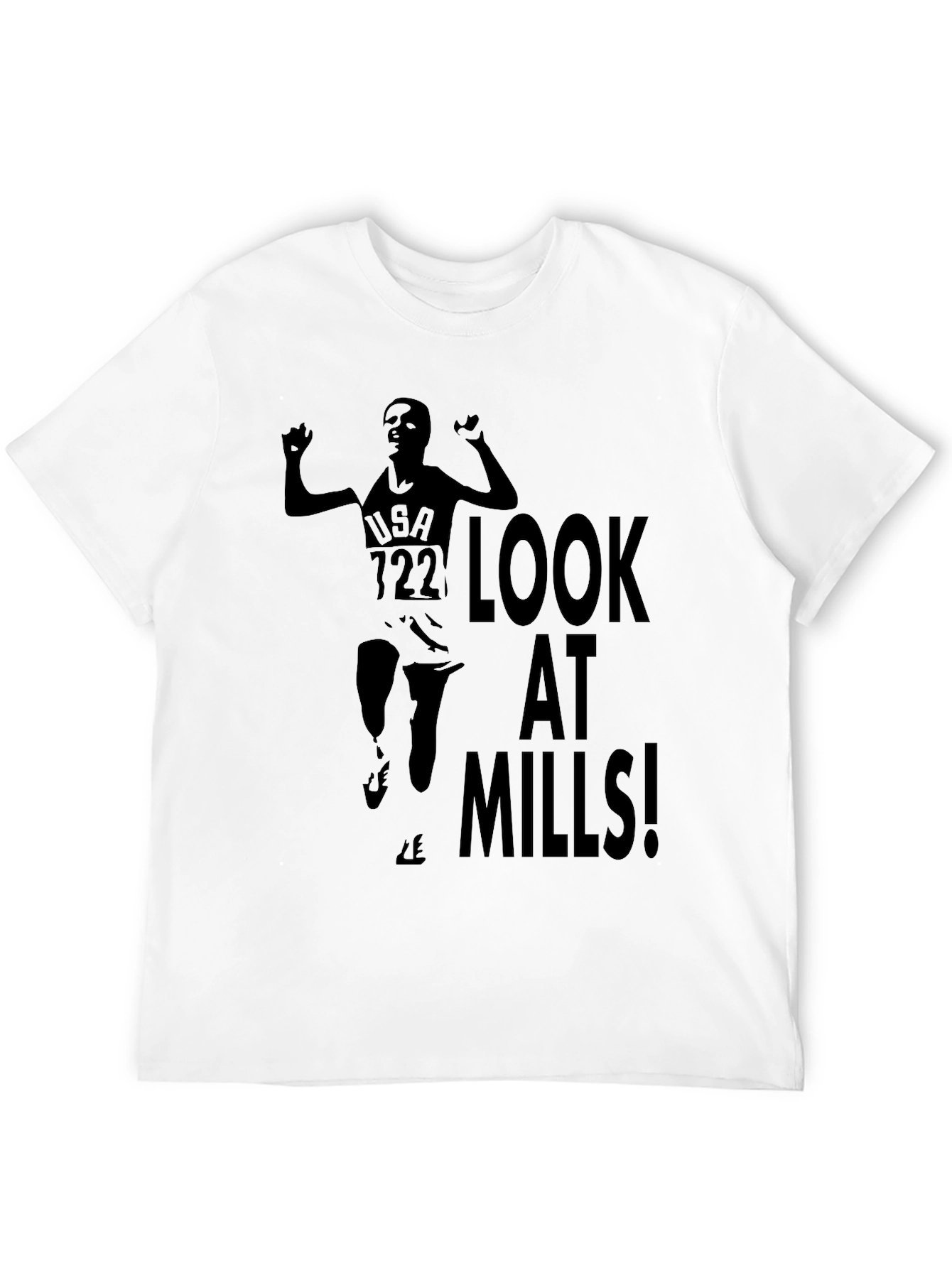 Look At Mills! T-Shirt | Mens Black Tee