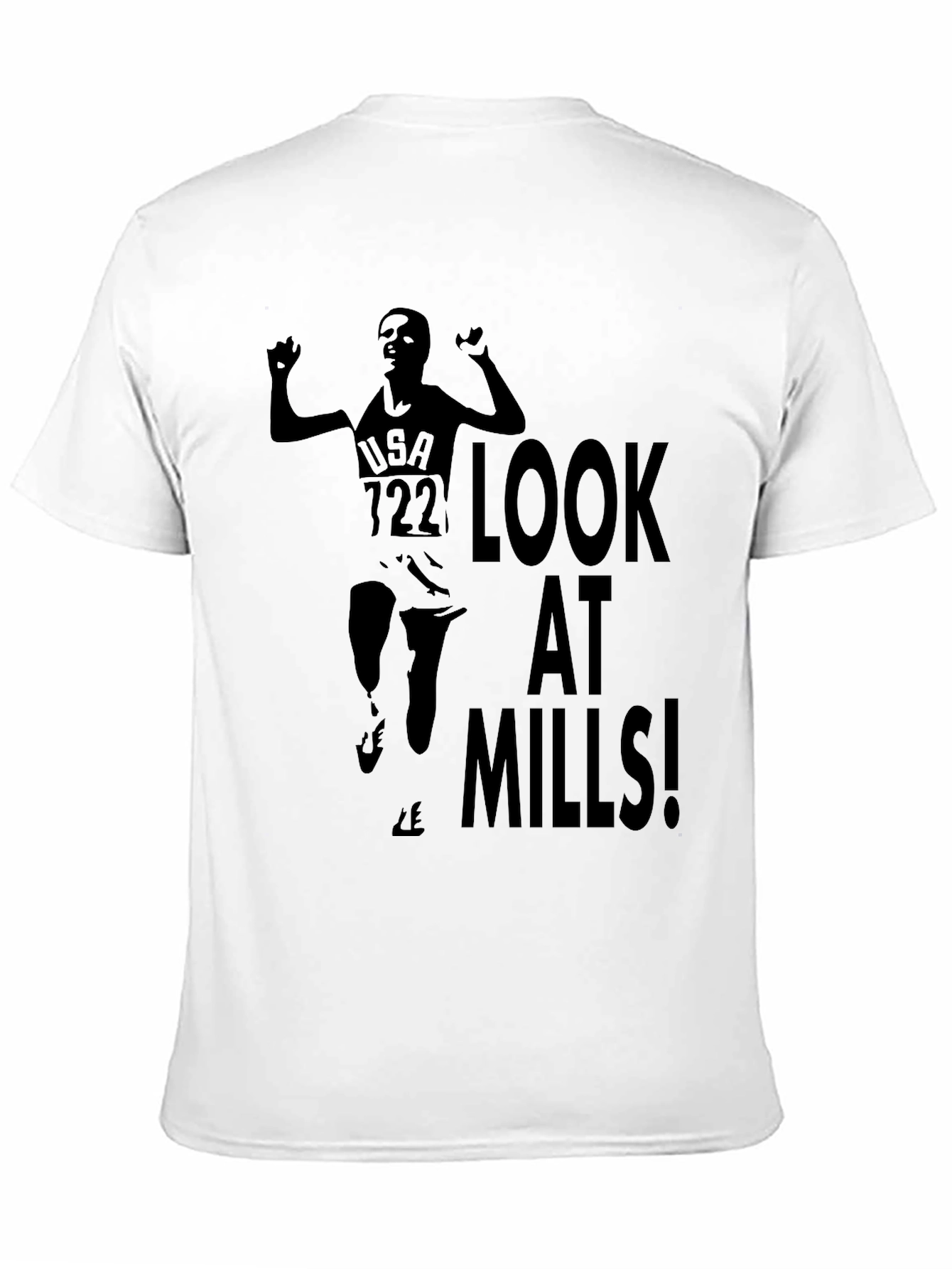 Look At Mills! T-Shirt | Mens Black Tee