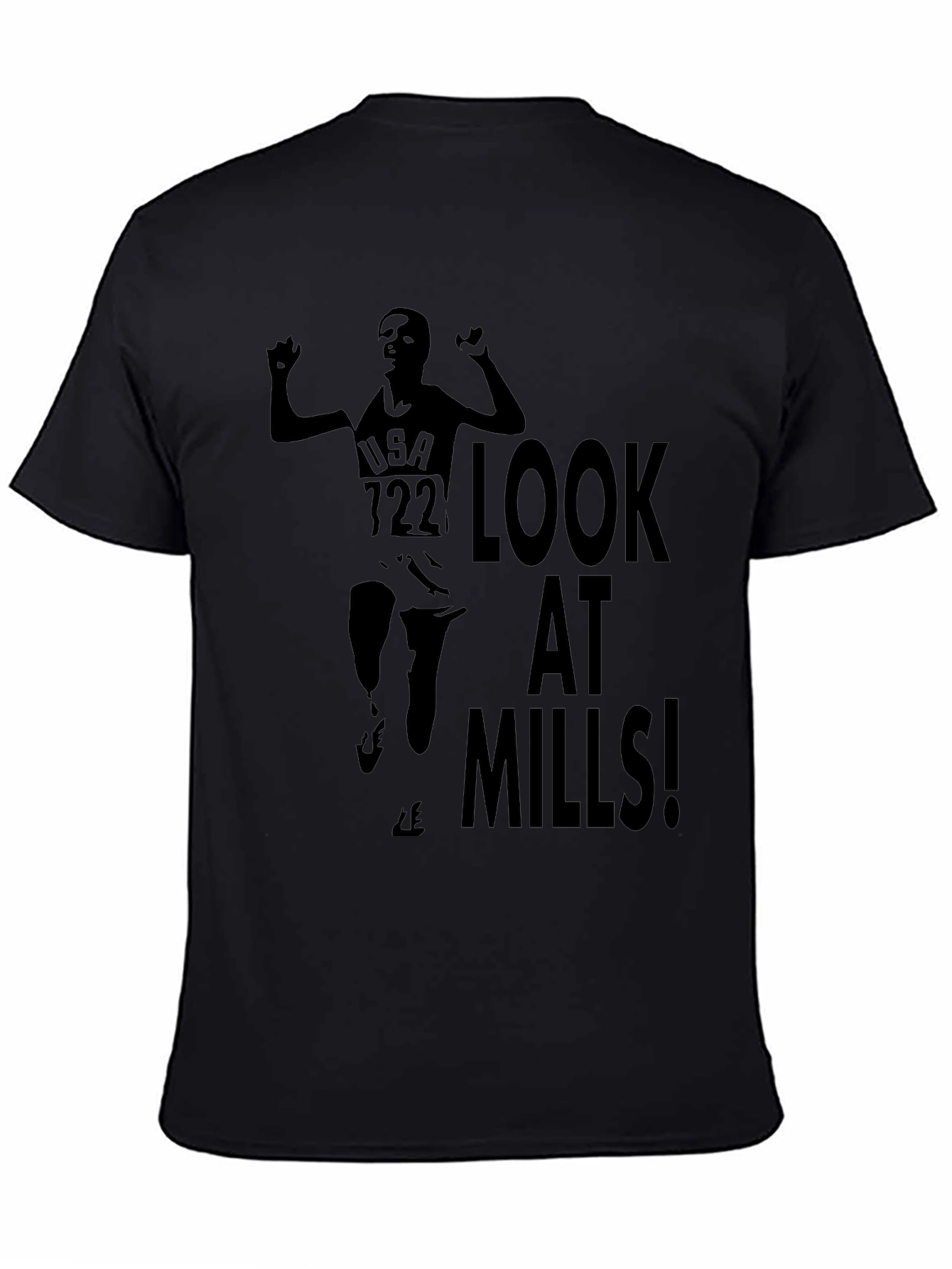 Look At Mills! T-Shirt | Mens Black Tee