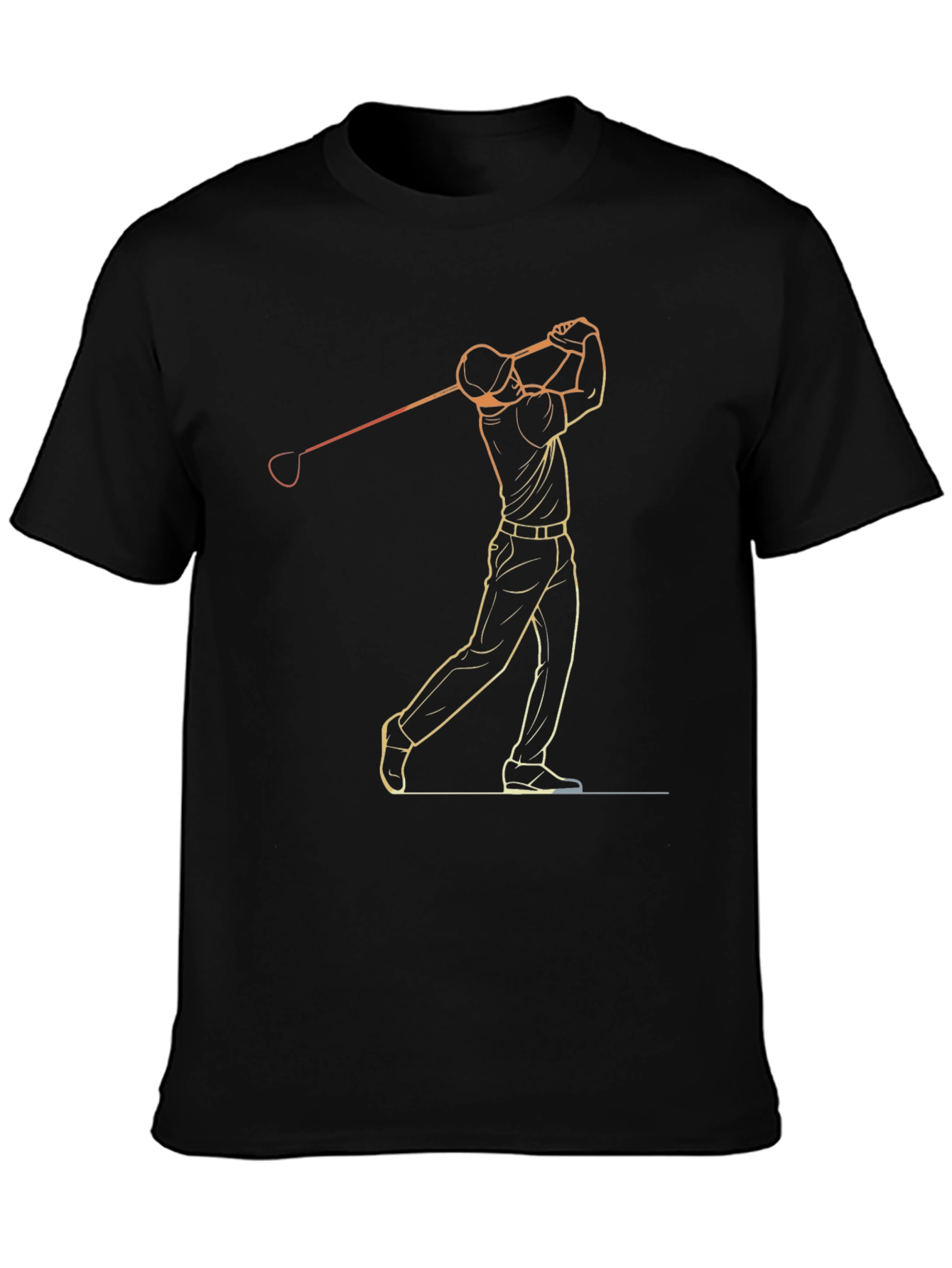 Golf Swing Graphic Tee - Stylish Golfer T-Shirt