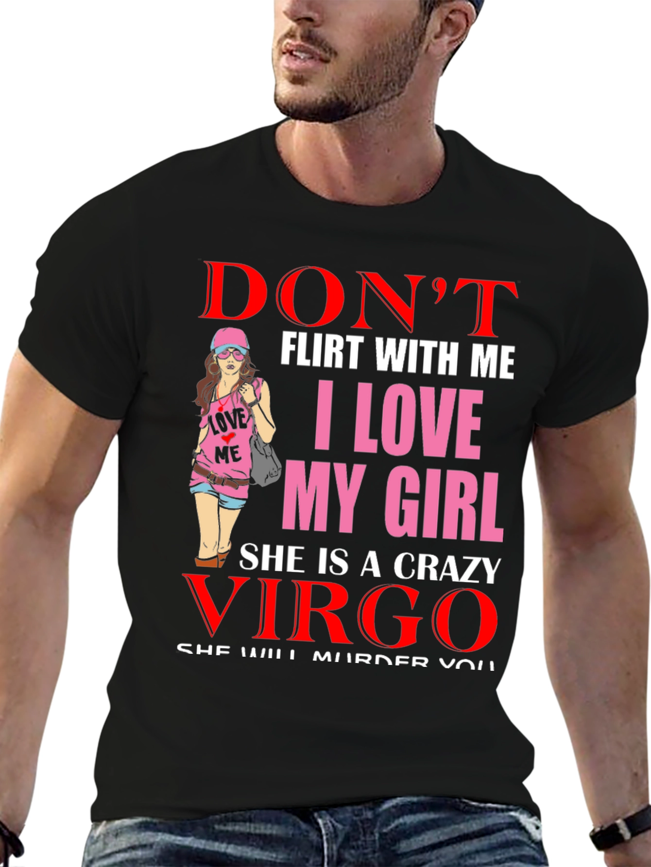 Dont Flirt With Me Virgo Graphic Tee