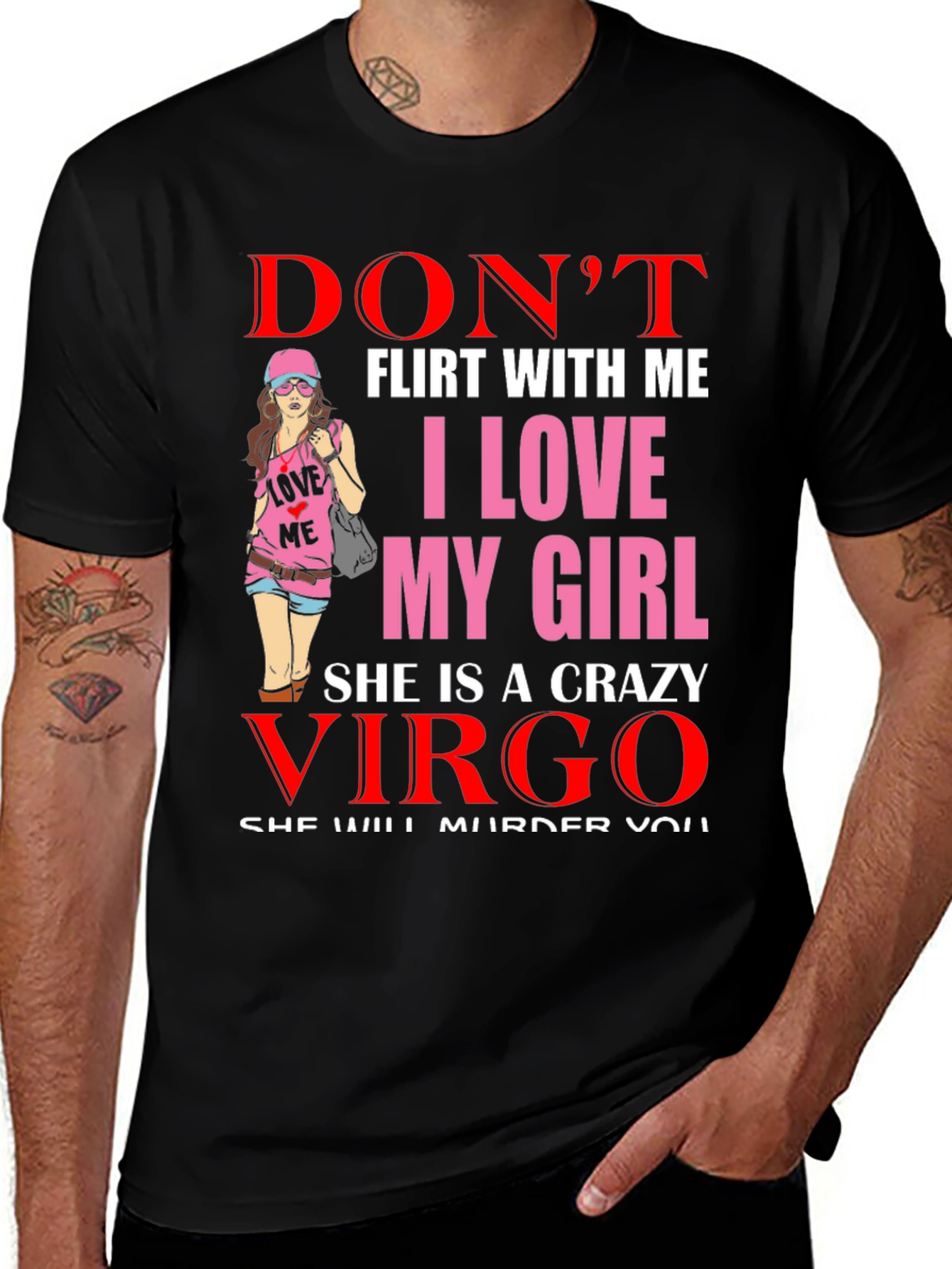 Dont Flirt With Me Virgo Graphic Tee