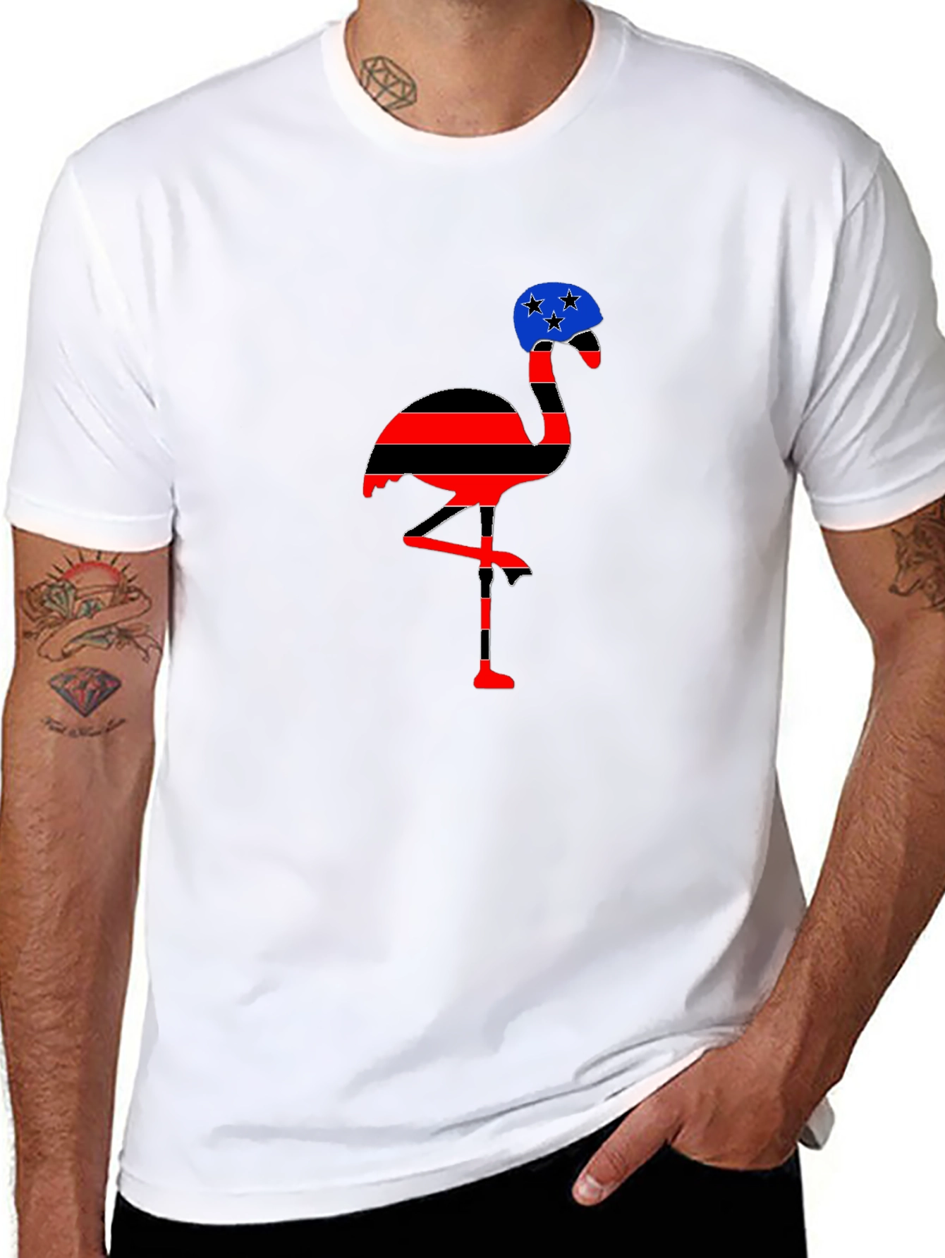 Funky Flamingo Graphic T-Shirt