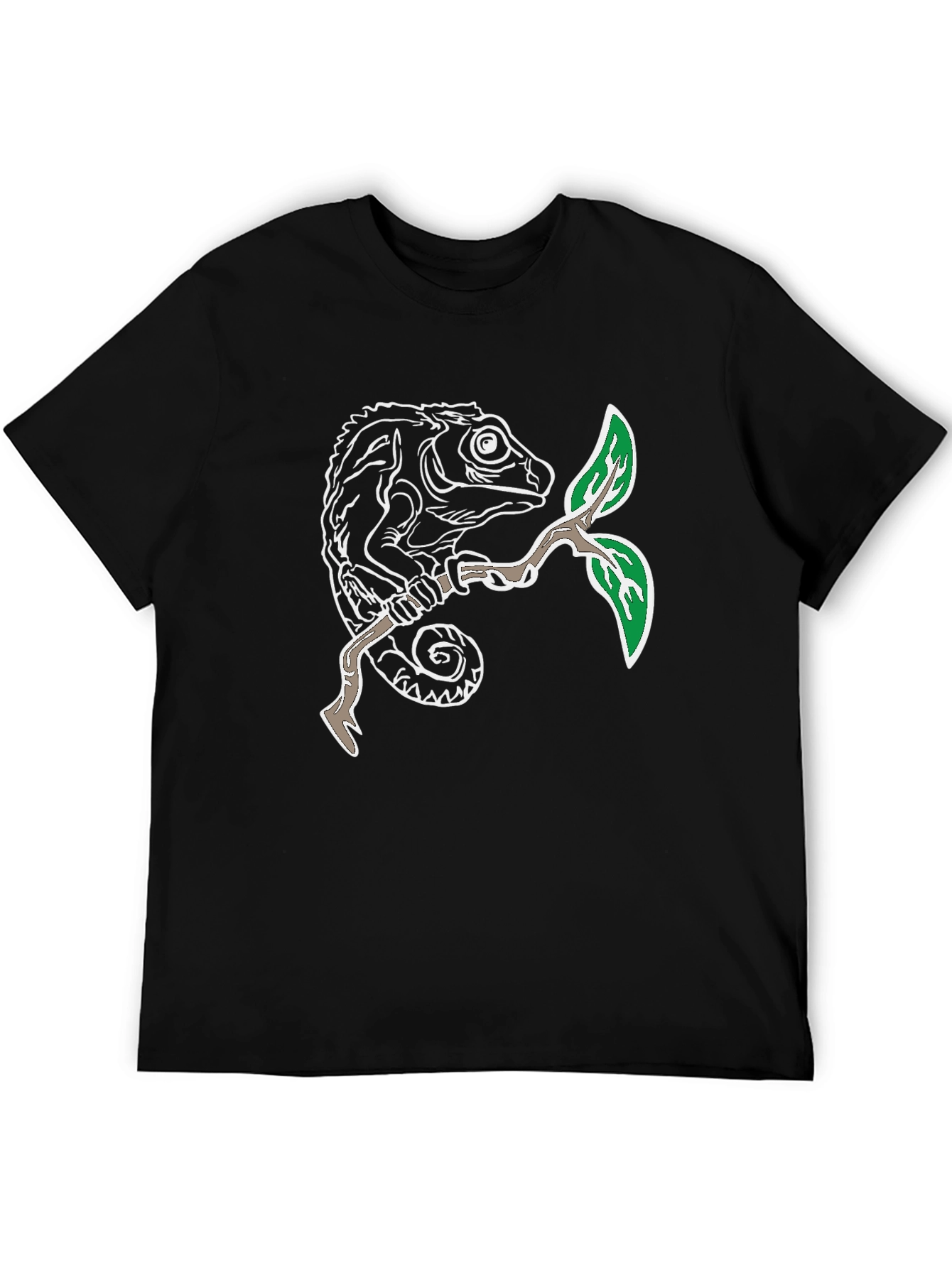 Chameleon Graphic Tee - Nature Lovers Style