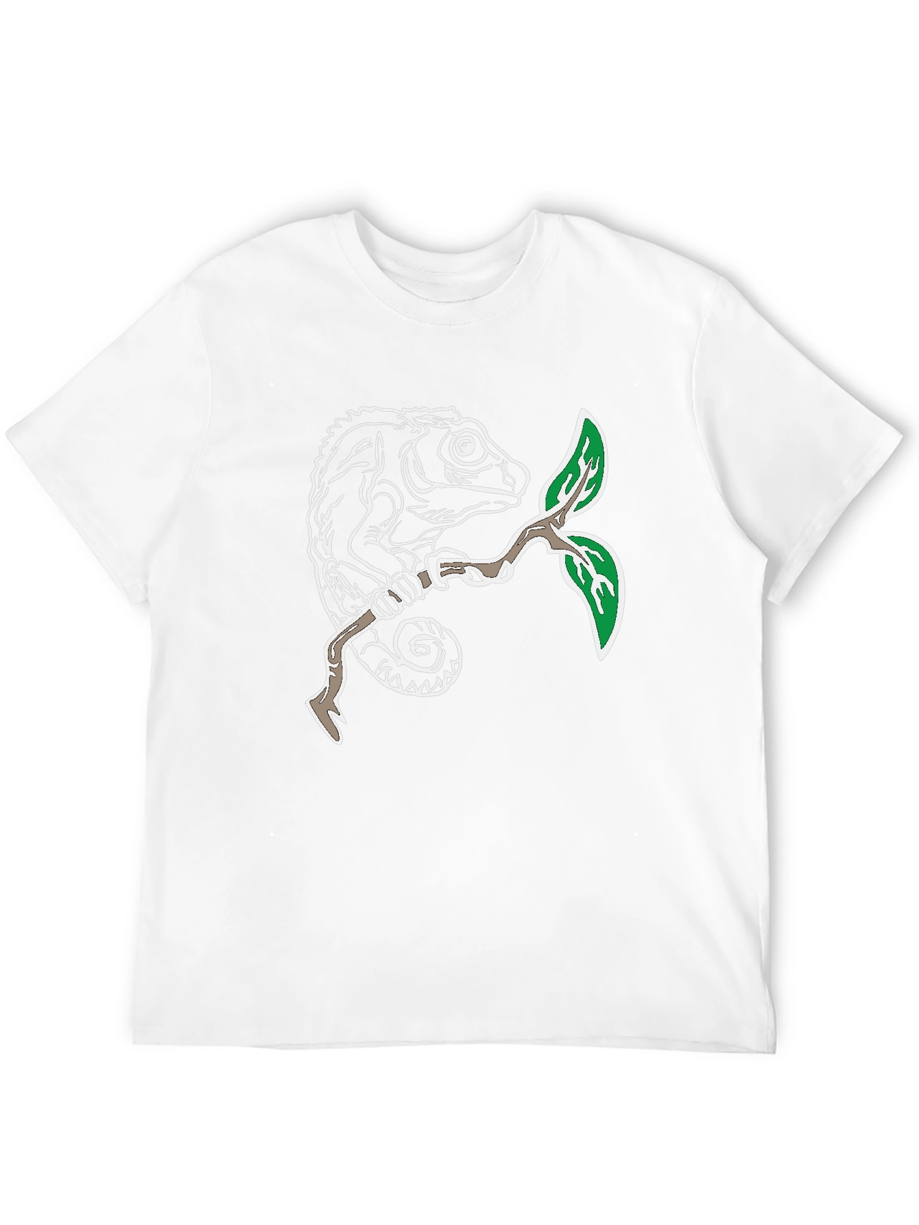 Chameleon Graphic Tee - Nature Lovers Style