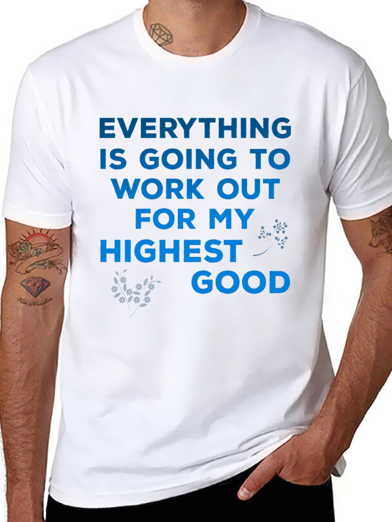Inspirational Message Tee: Everything Will Work Out