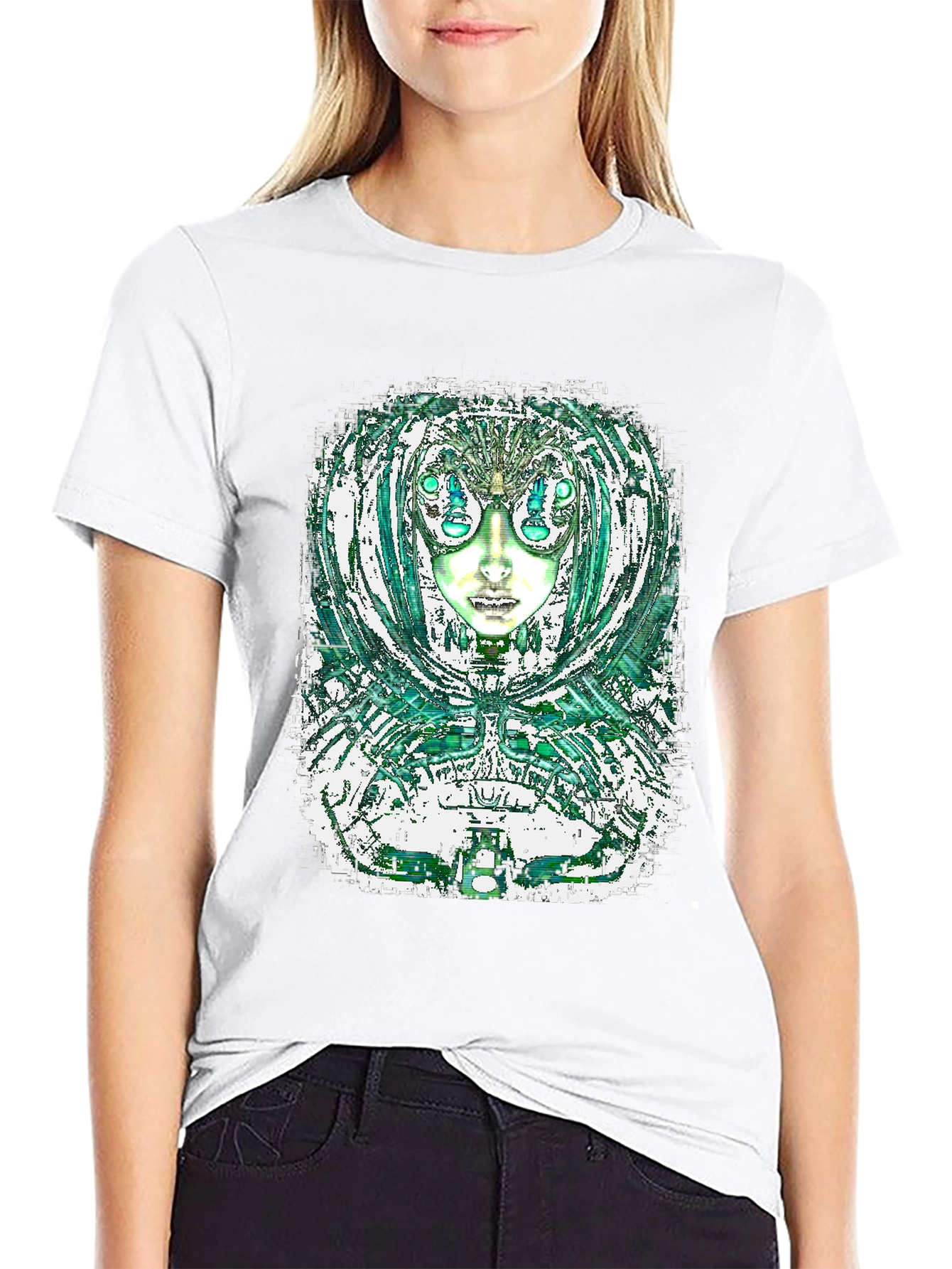 Abstract Alien Graphic Tee
