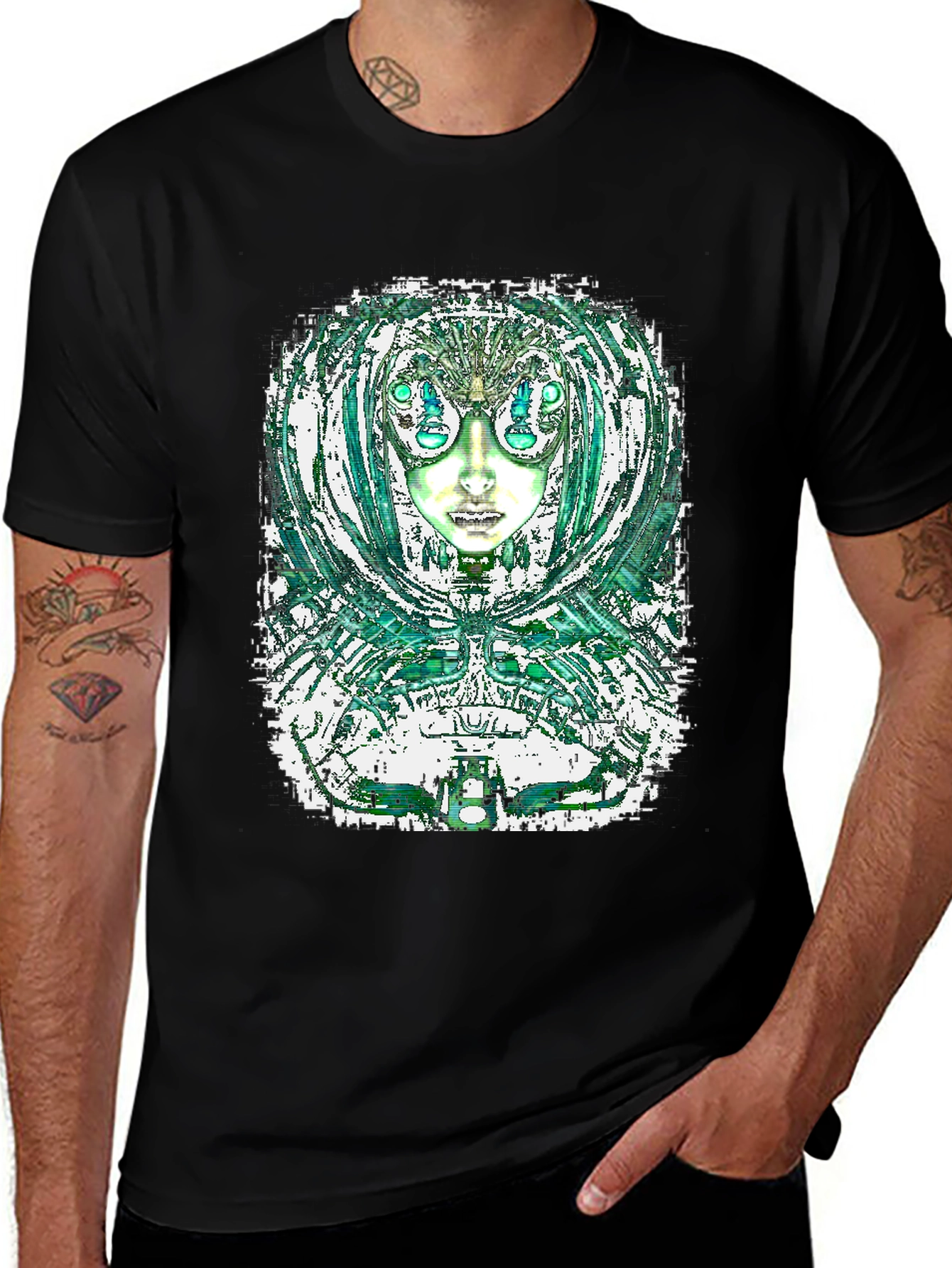 Abstract Alien Graphic Tee