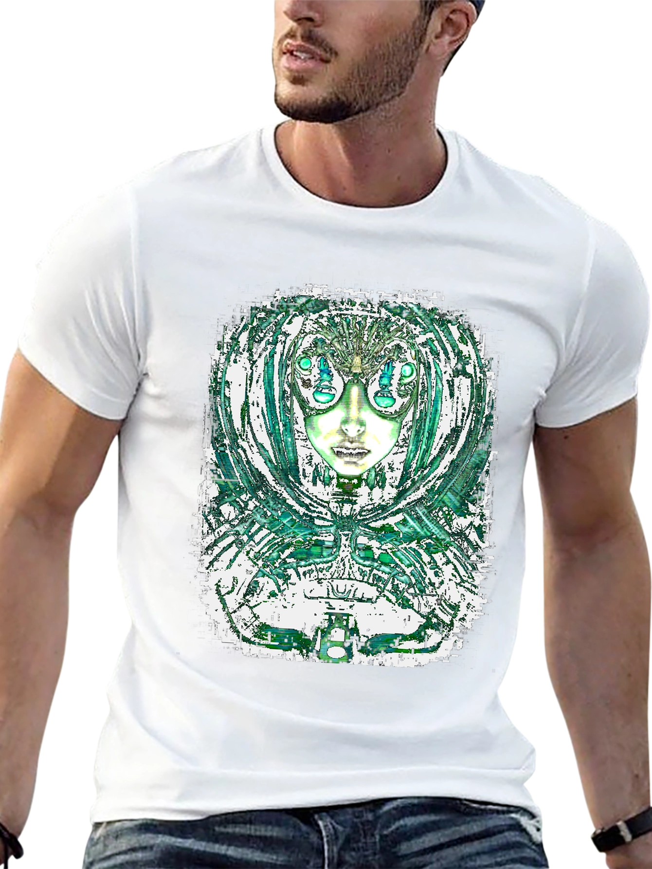 Abstract Alien Graphic Tee