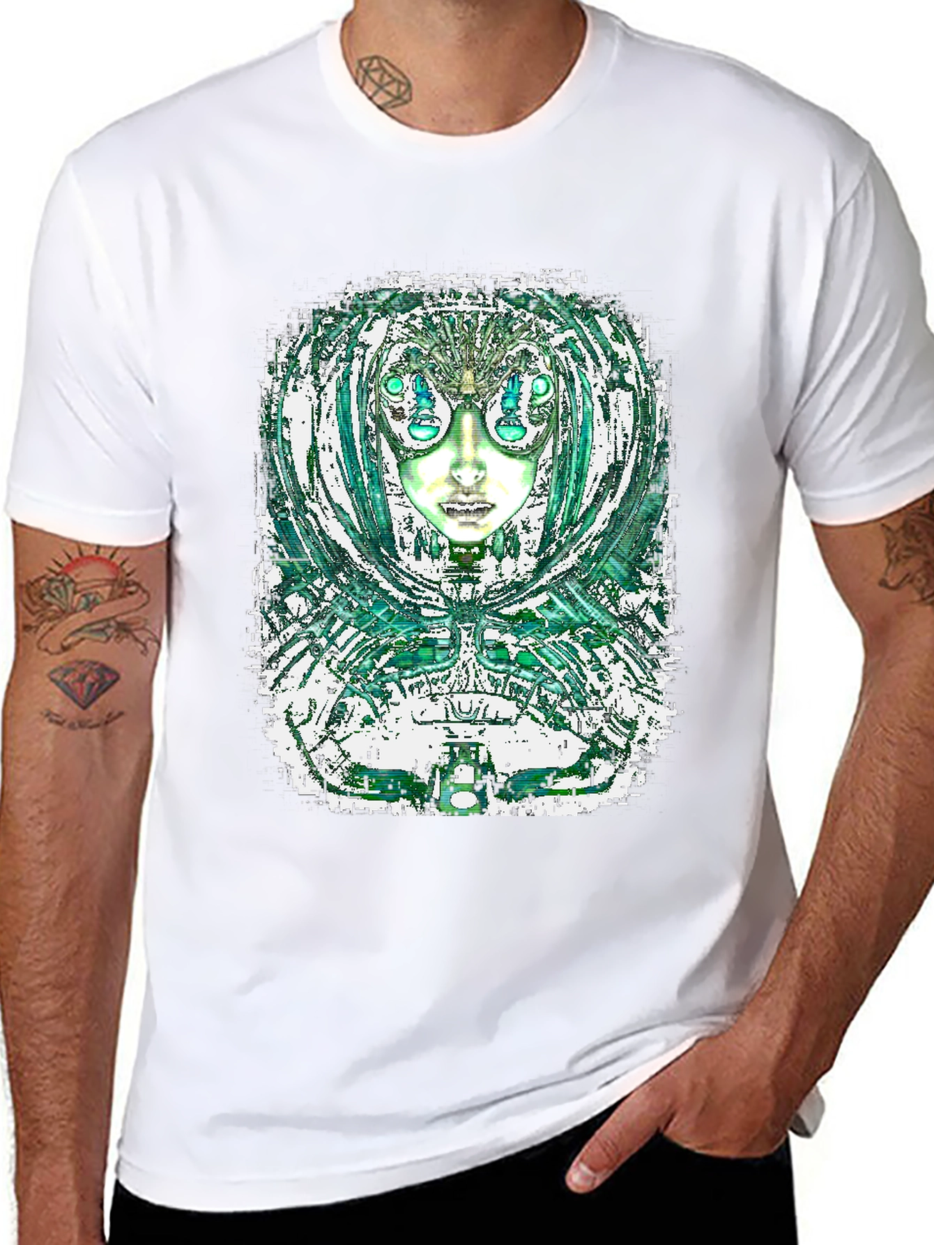Abstract Alien Graphic Tee