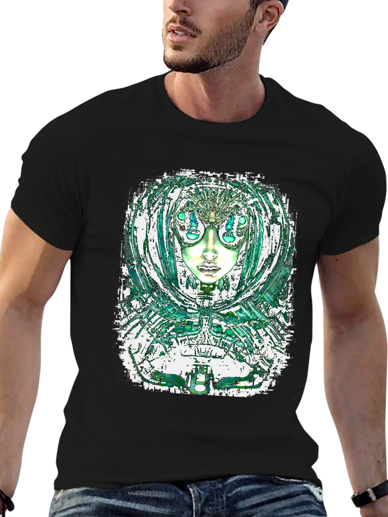 Abstract Alien Graphic Tee