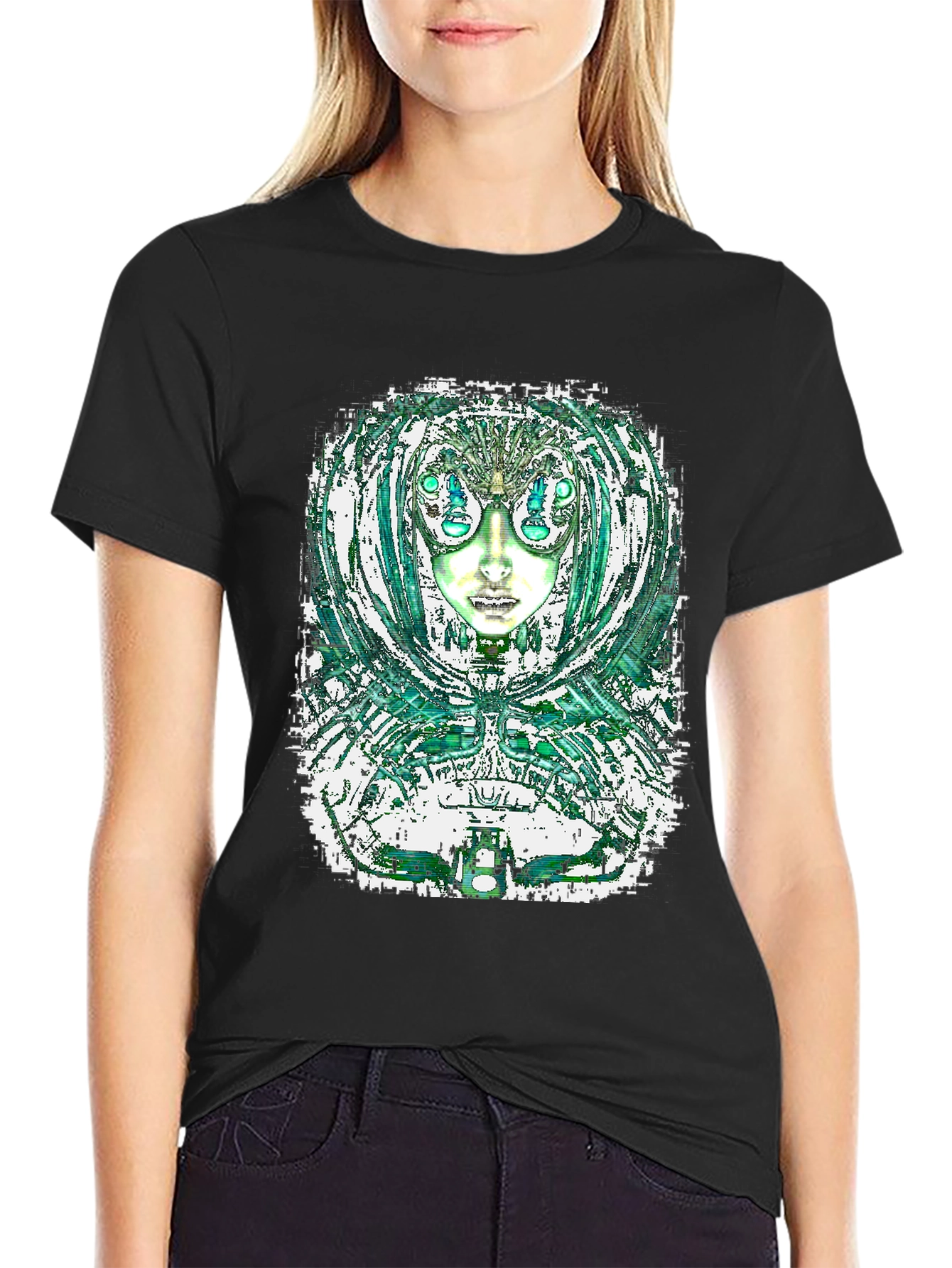 Abstract Alien Graphic Tee