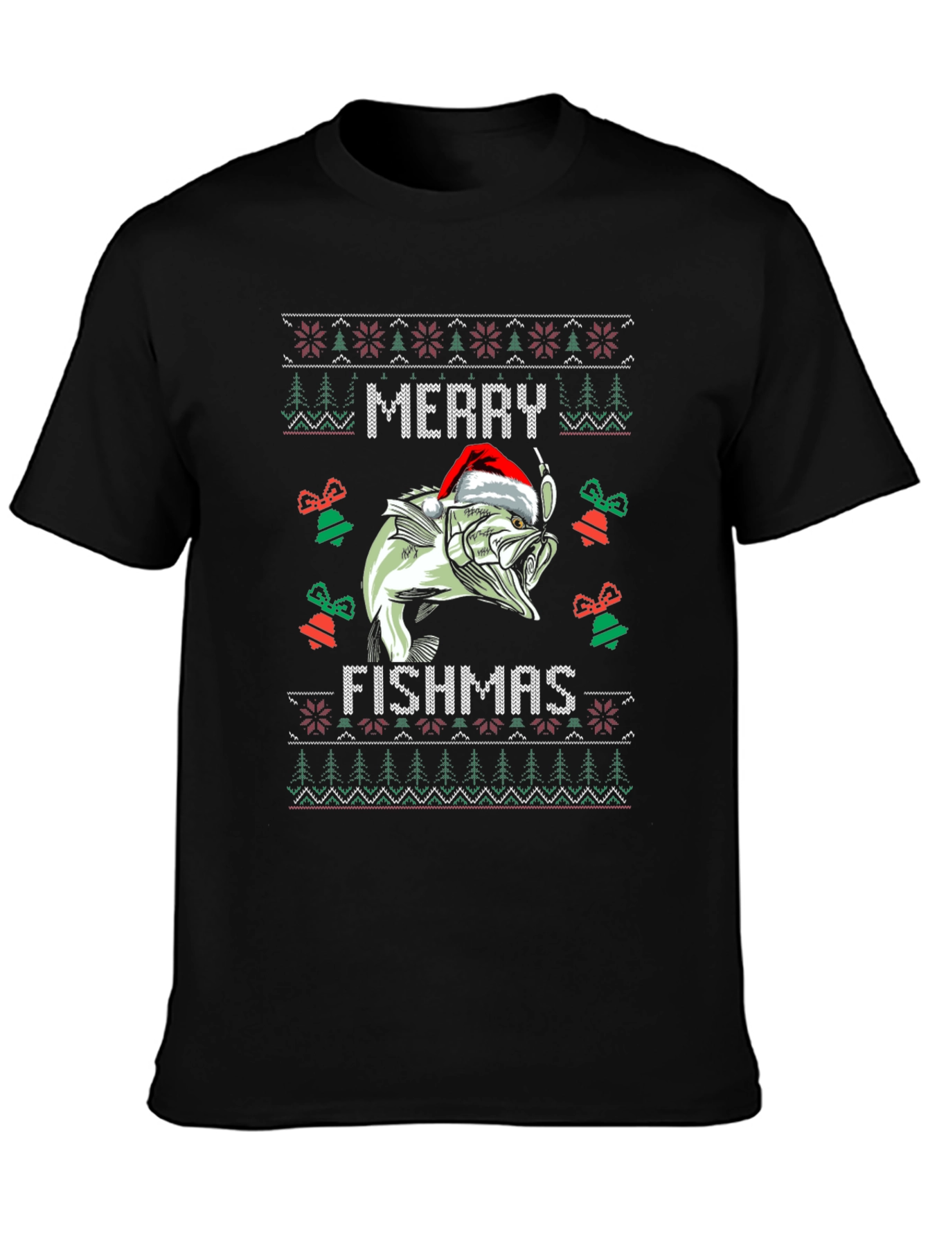 Merry Fishmas Ugly Christmas Sweater T-Shirt