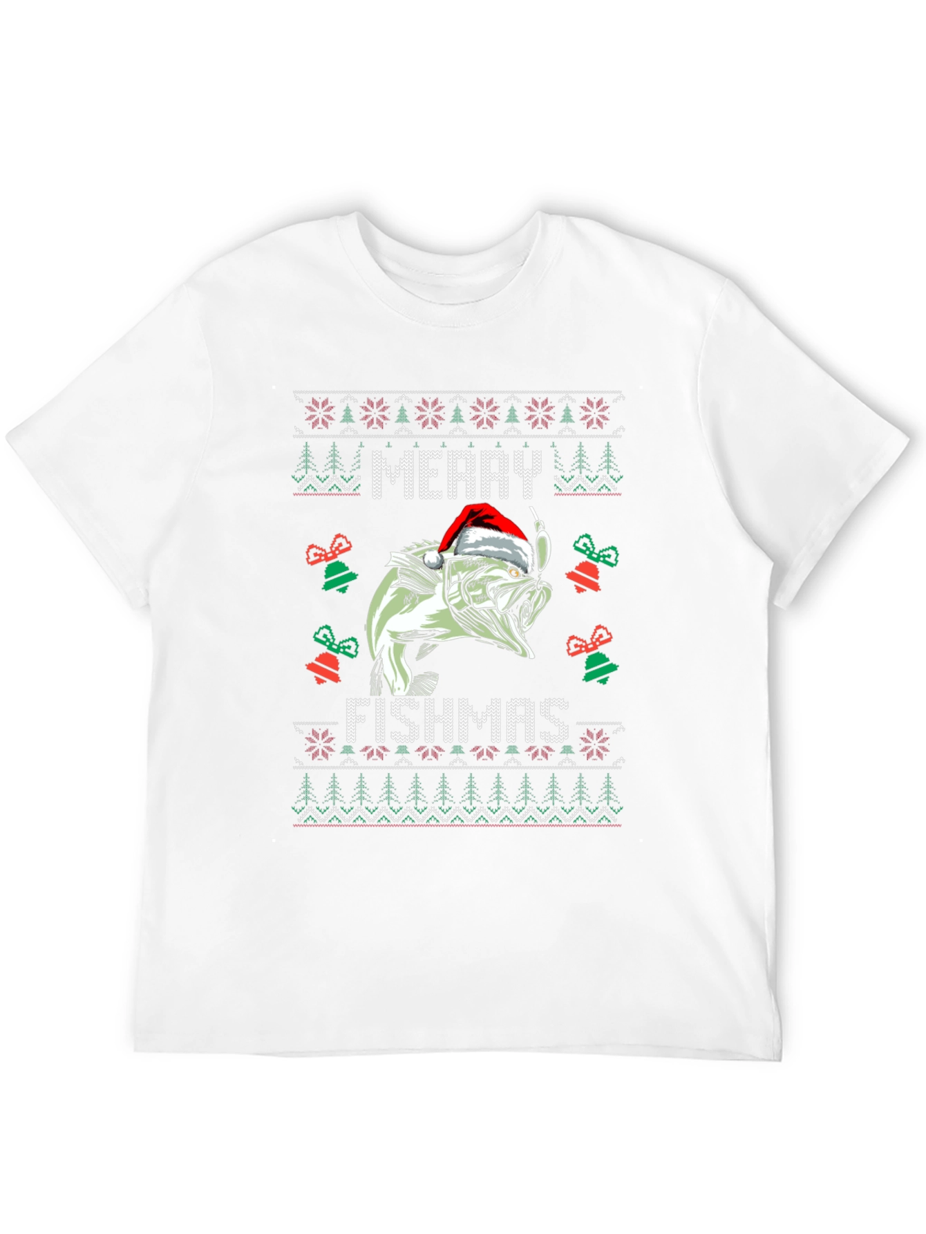 Merry Fishmas Ugly Christmas Sweater T-Shirt