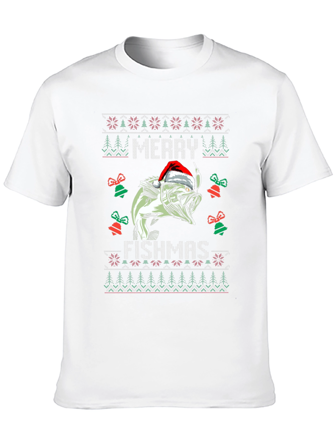 Merry Fishmas Ugly Christmas Sweater T-Shirt