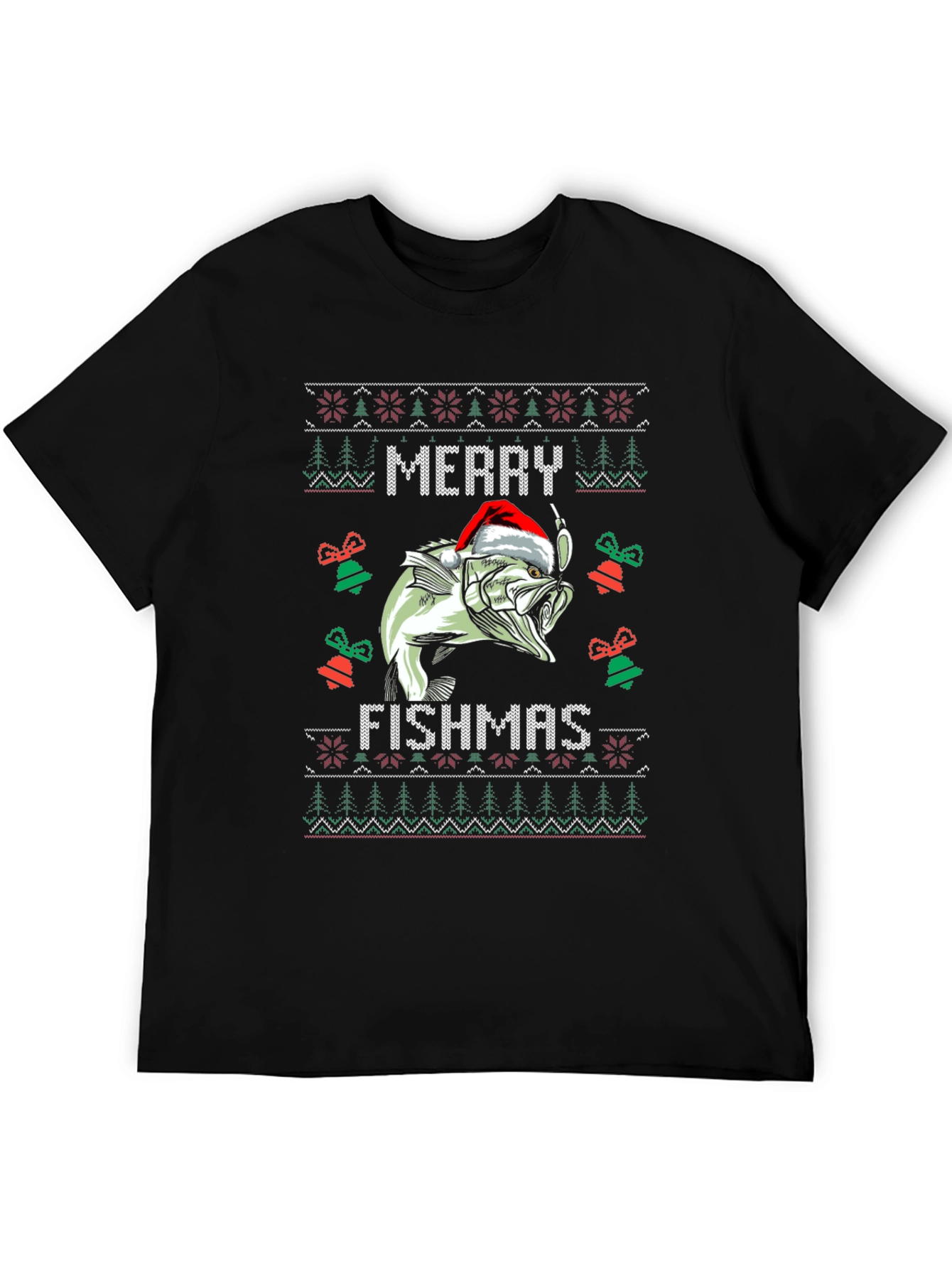 Merry Fishmas Ugly Christmas Sweater T-Shirt