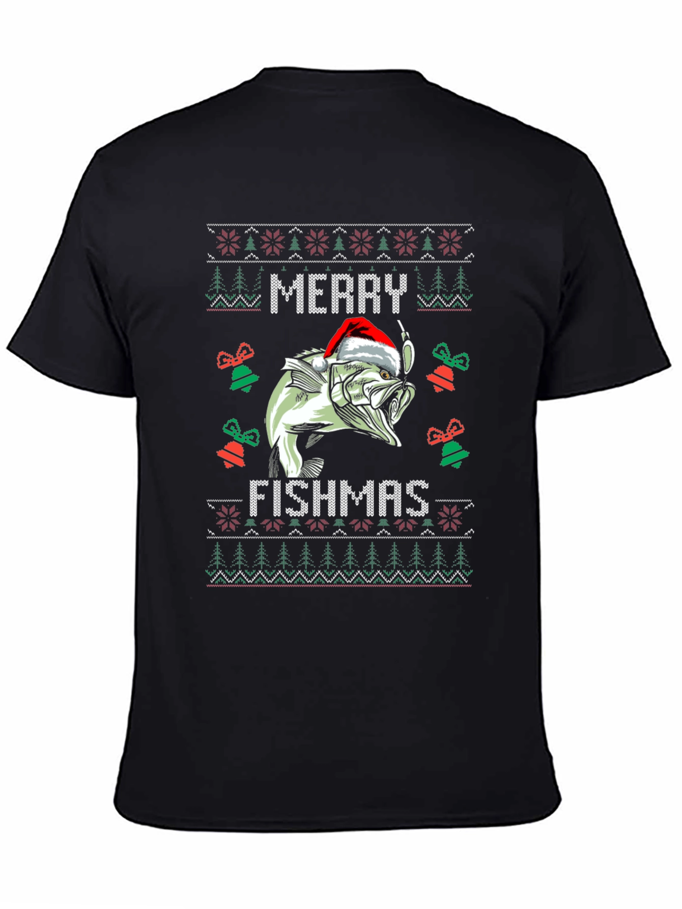 Merry Fishmas Ugly Christmas Sweater T-Shirt