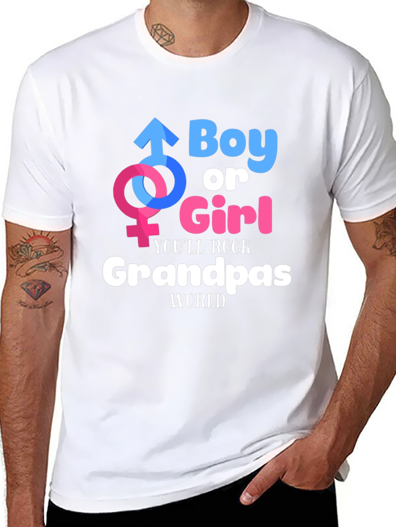 Boy or Girl Grandpas World T-Shirt