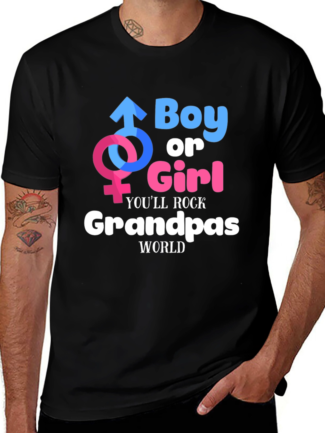 Boy or Girl Grandpas World T-Shirt