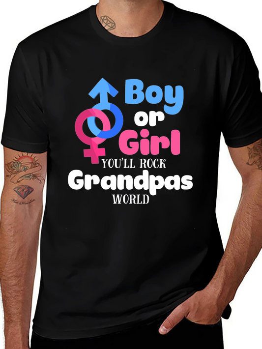 Boy or Girl Grandpas World T-Shirt