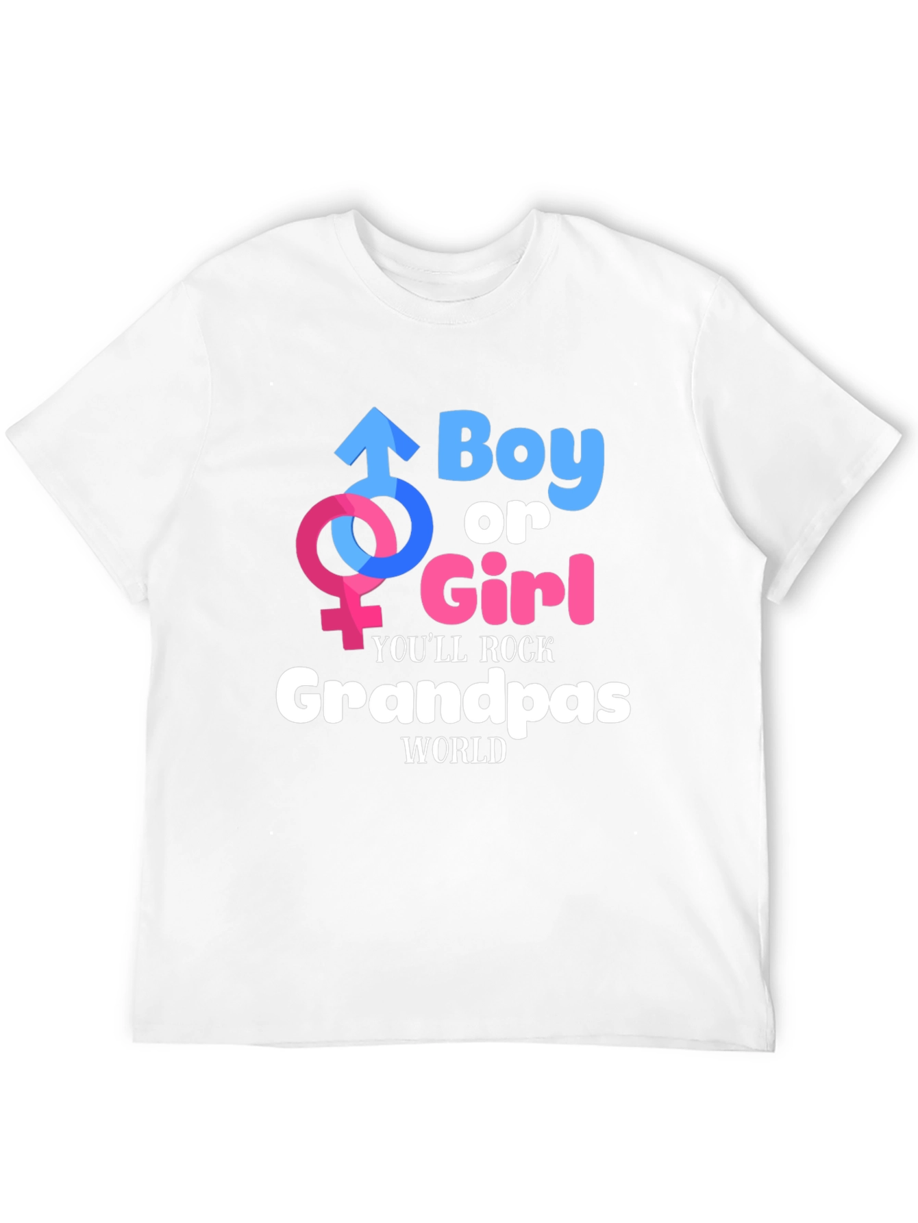 Boy or Girl Grandpas World T-Shirt