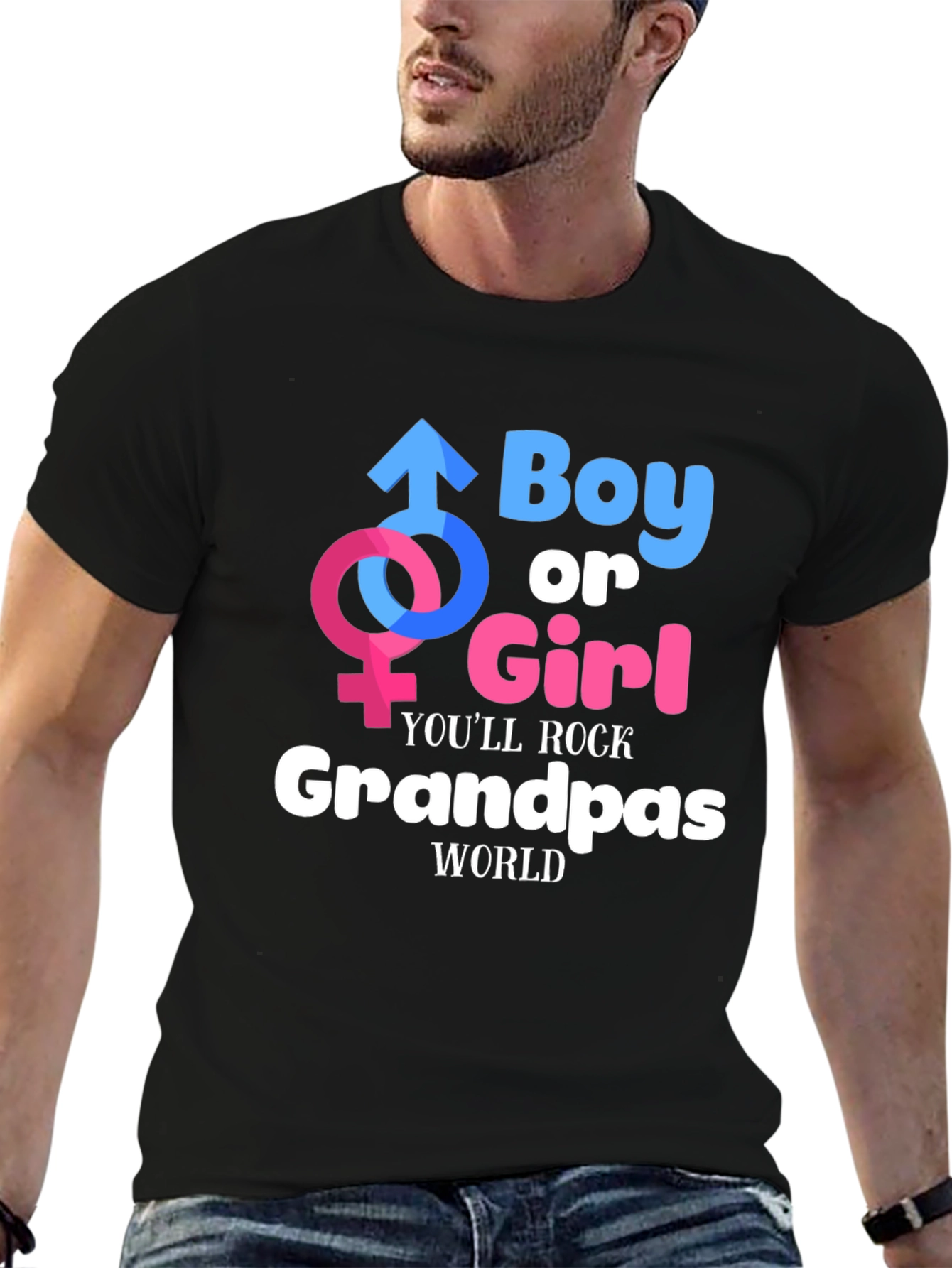 Boy or Girl Grandpas World T-Shirt