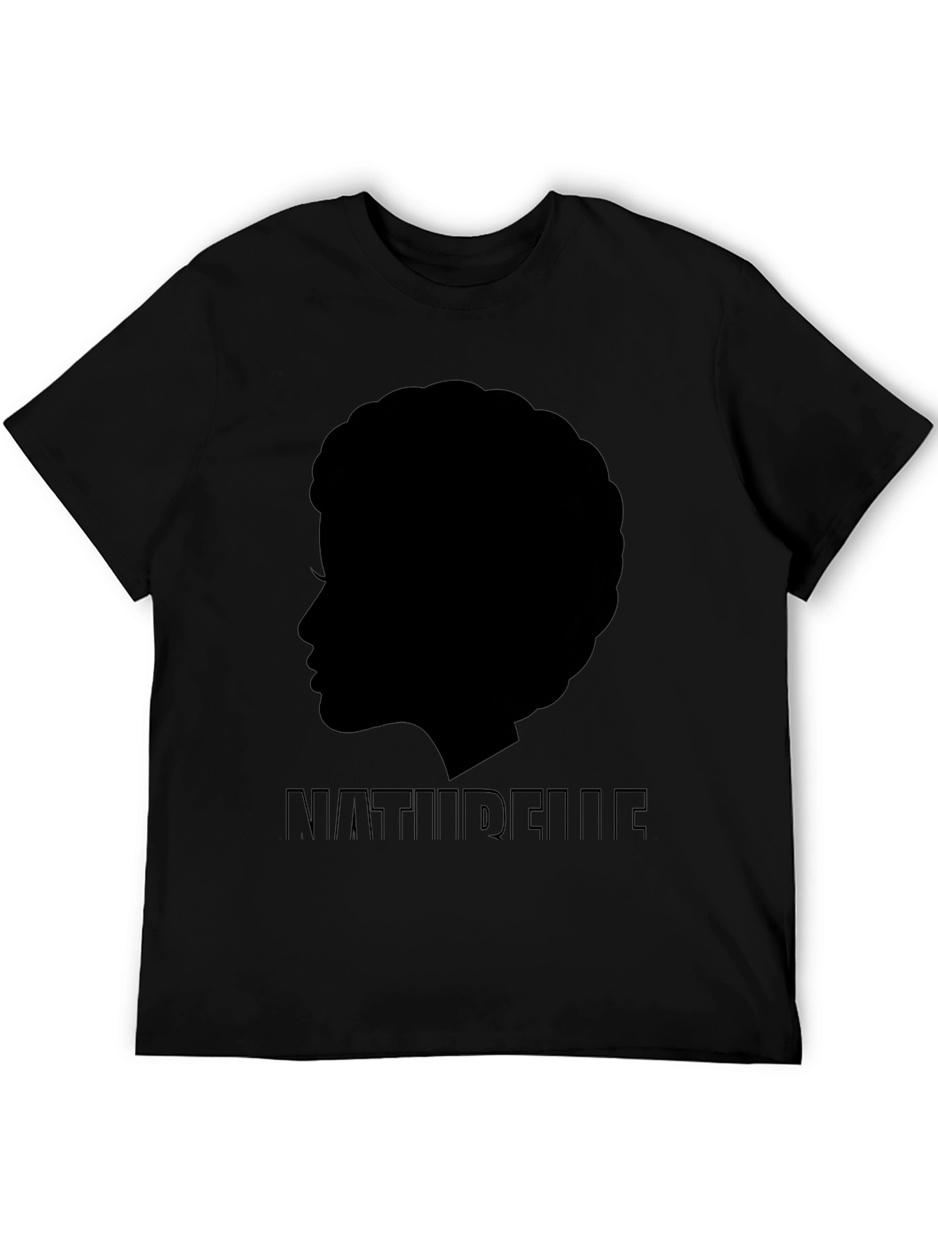 Naturelle Afro Silhouette Black T-Shirt