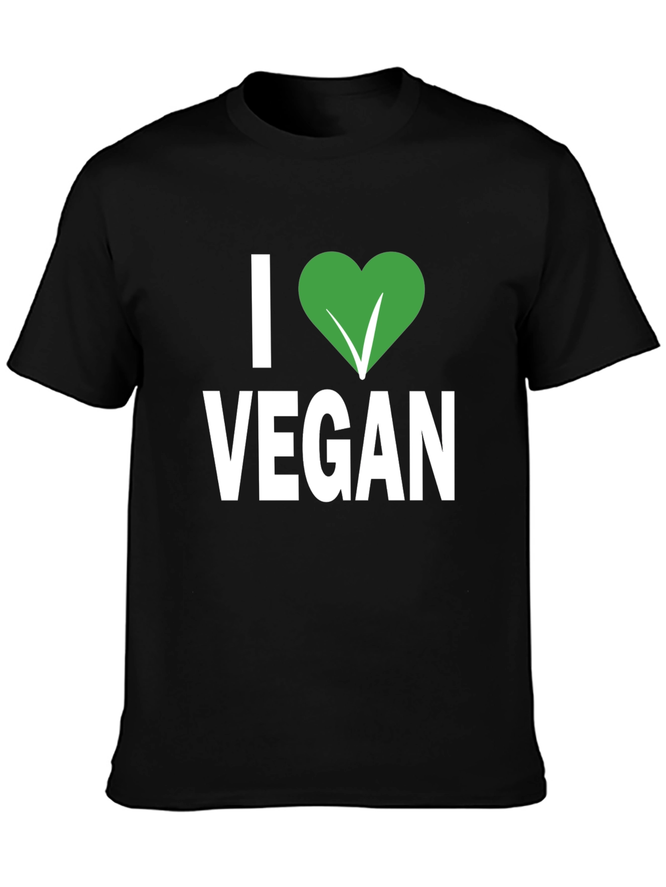 I Heart Vegan Black T-Shirt