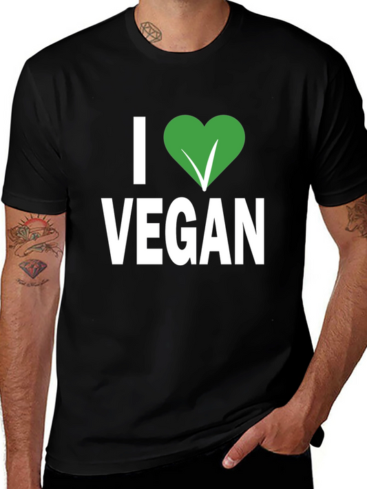 I Heart Vegan Black T-Shirt