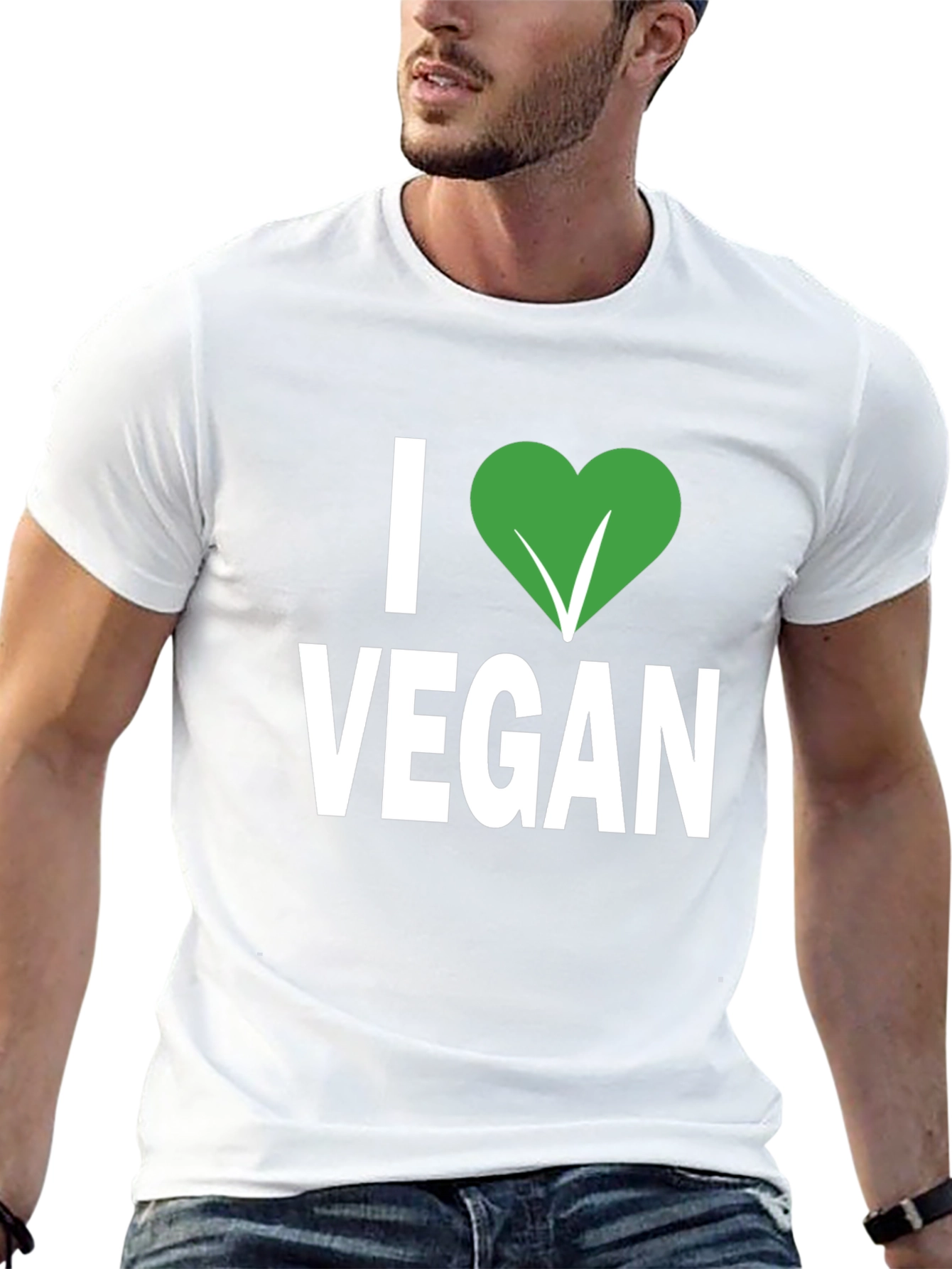I Heart Vegan Black T-Shirt