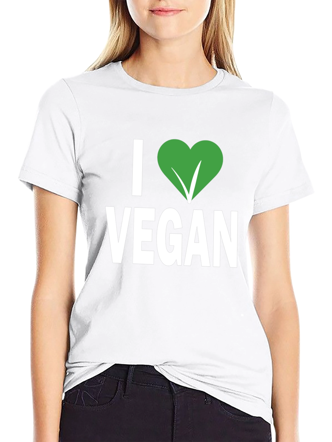 I Heart Vegan Black T-Shirt