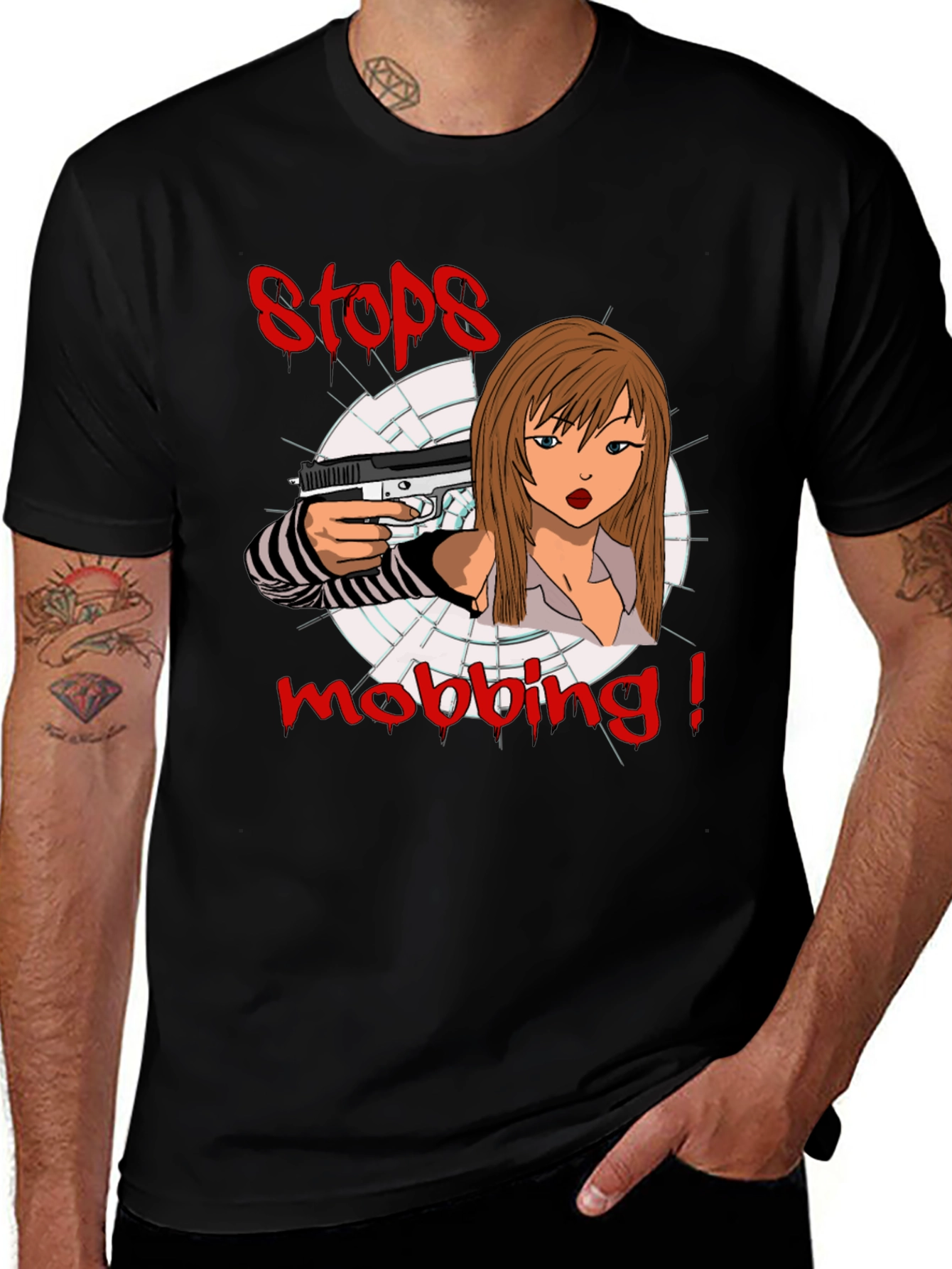 Stops Mobbing Graphic Tee