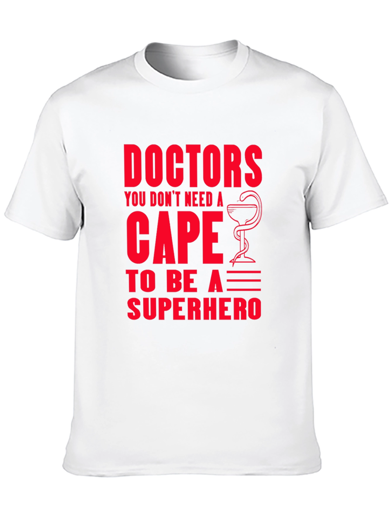 Doctors Superhero Graphic Tee - Black Cotton T-Shirt