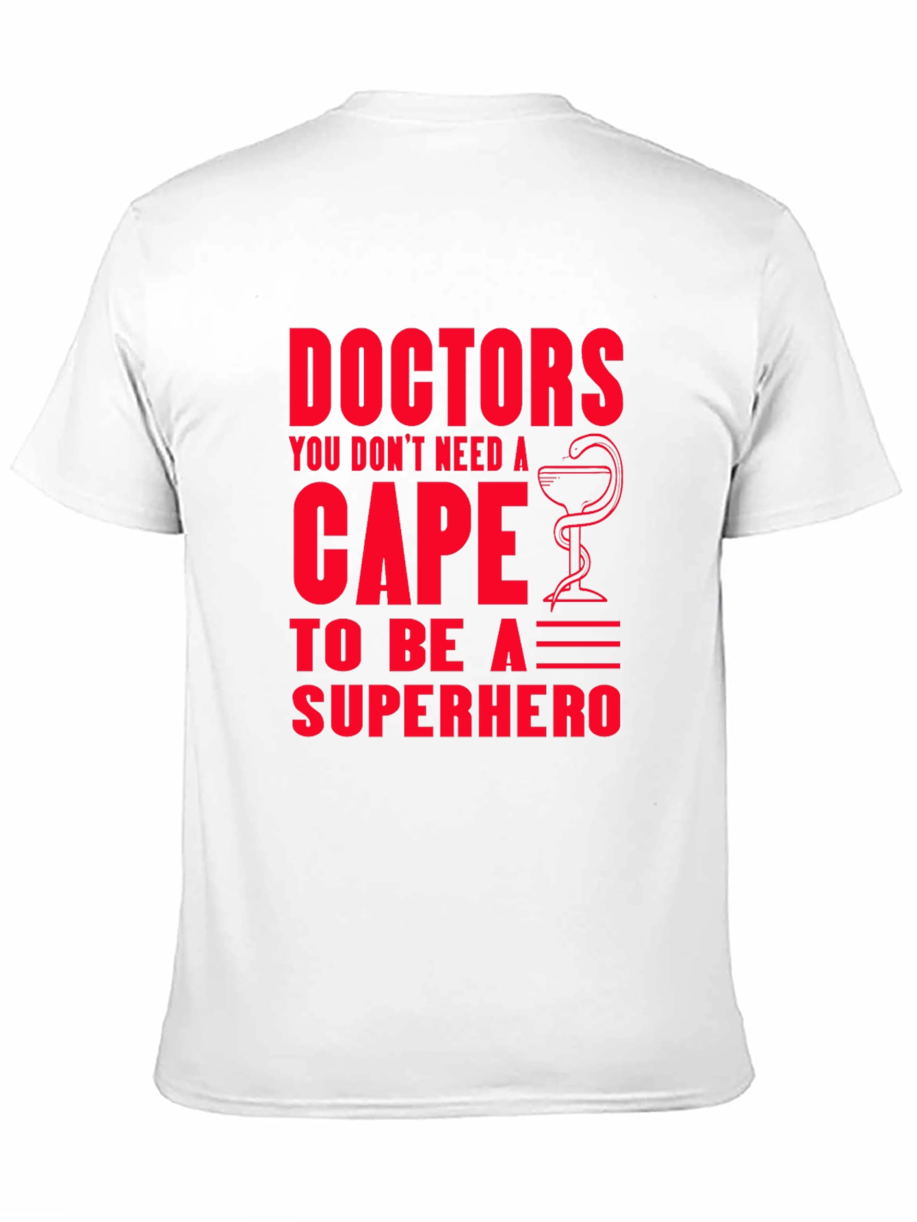 Doctors Superhero Graphic Tee - Black Cotton T-Shirt