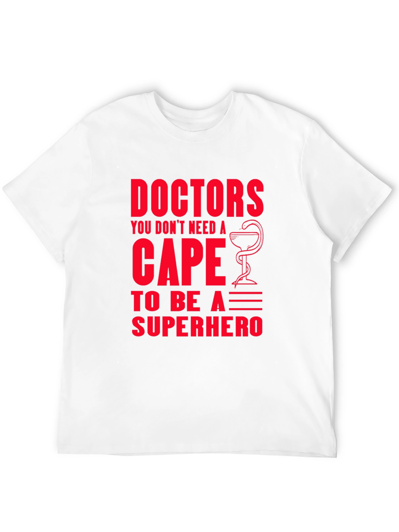 Doctors Superhero Graphic Tee - Black Cotton T-Shirt
