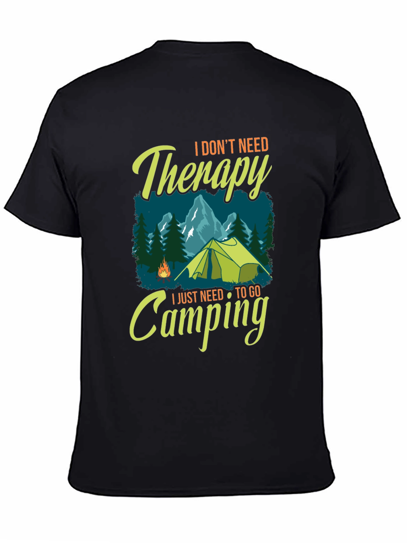 Camping Therapy Graphic Tee - Relax & Unwind