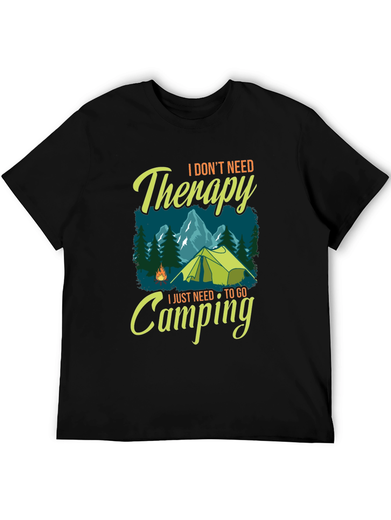 Camping Therapy Graphic Tee - Relax & Unwind