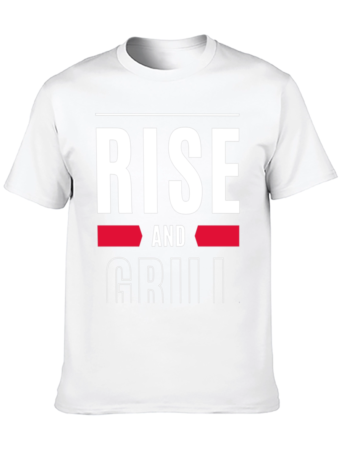 Rise and Grill Graphic Tee - Black Casual T-Shirt
