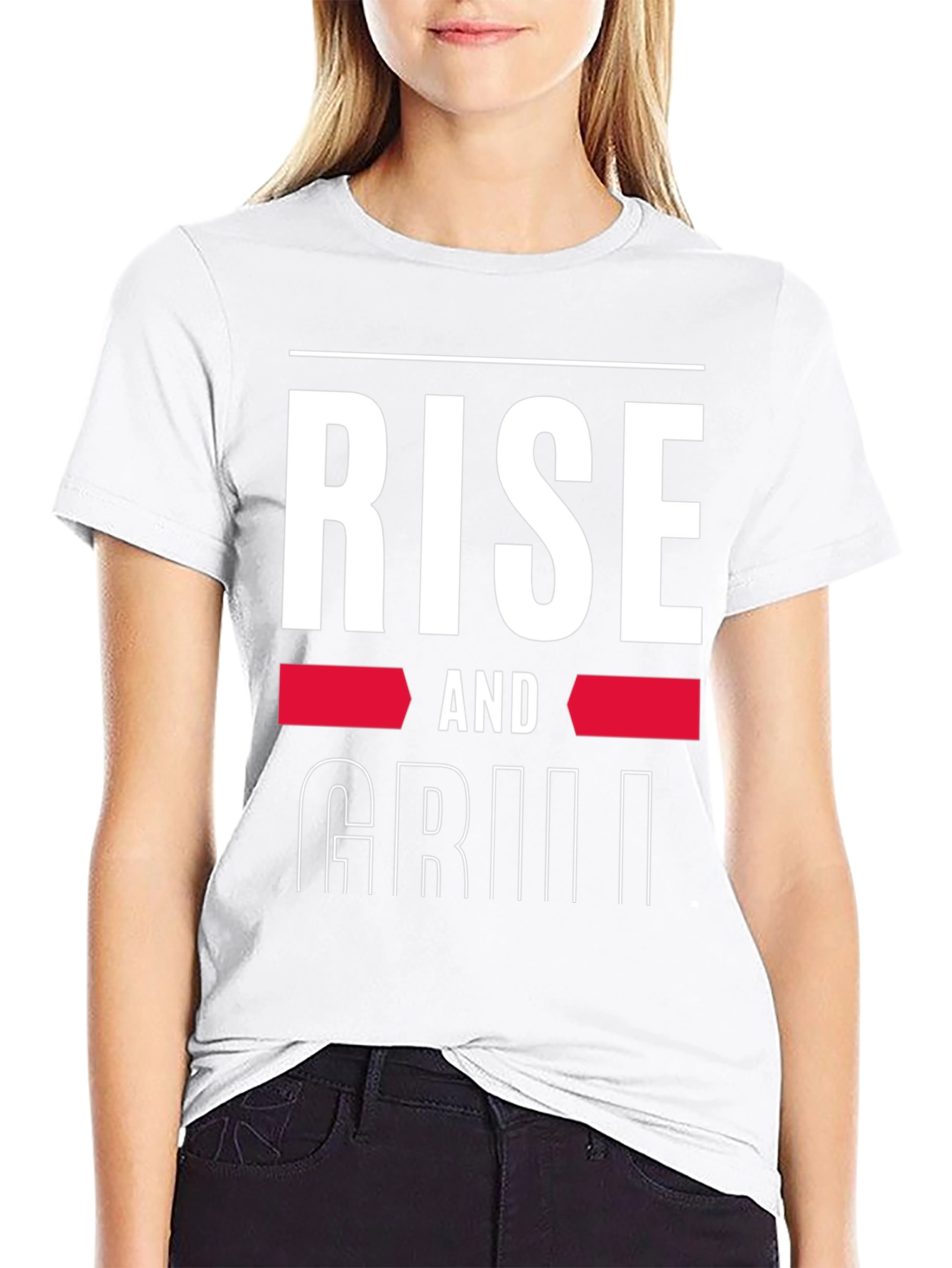 Rise and Grill Graphic Tee - Black Casual T-Shirt