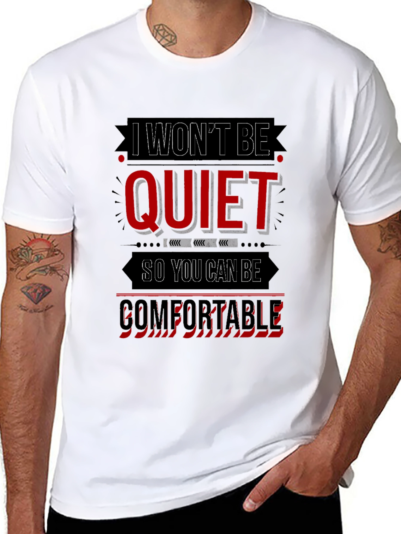 I Wont Be Quiet Graphic Tee