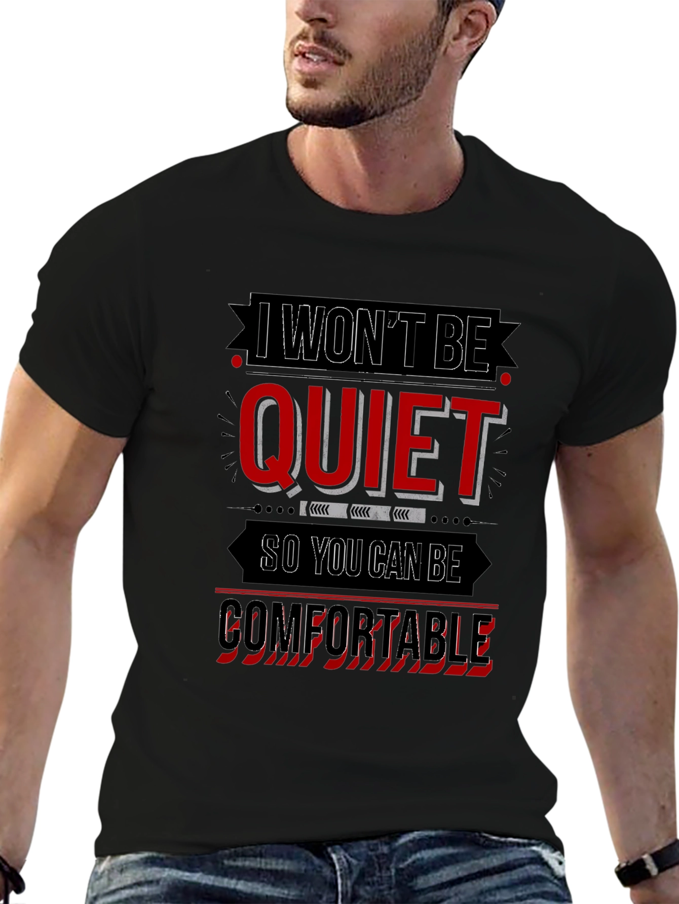 I Wont Be Quiet Graphic Tee