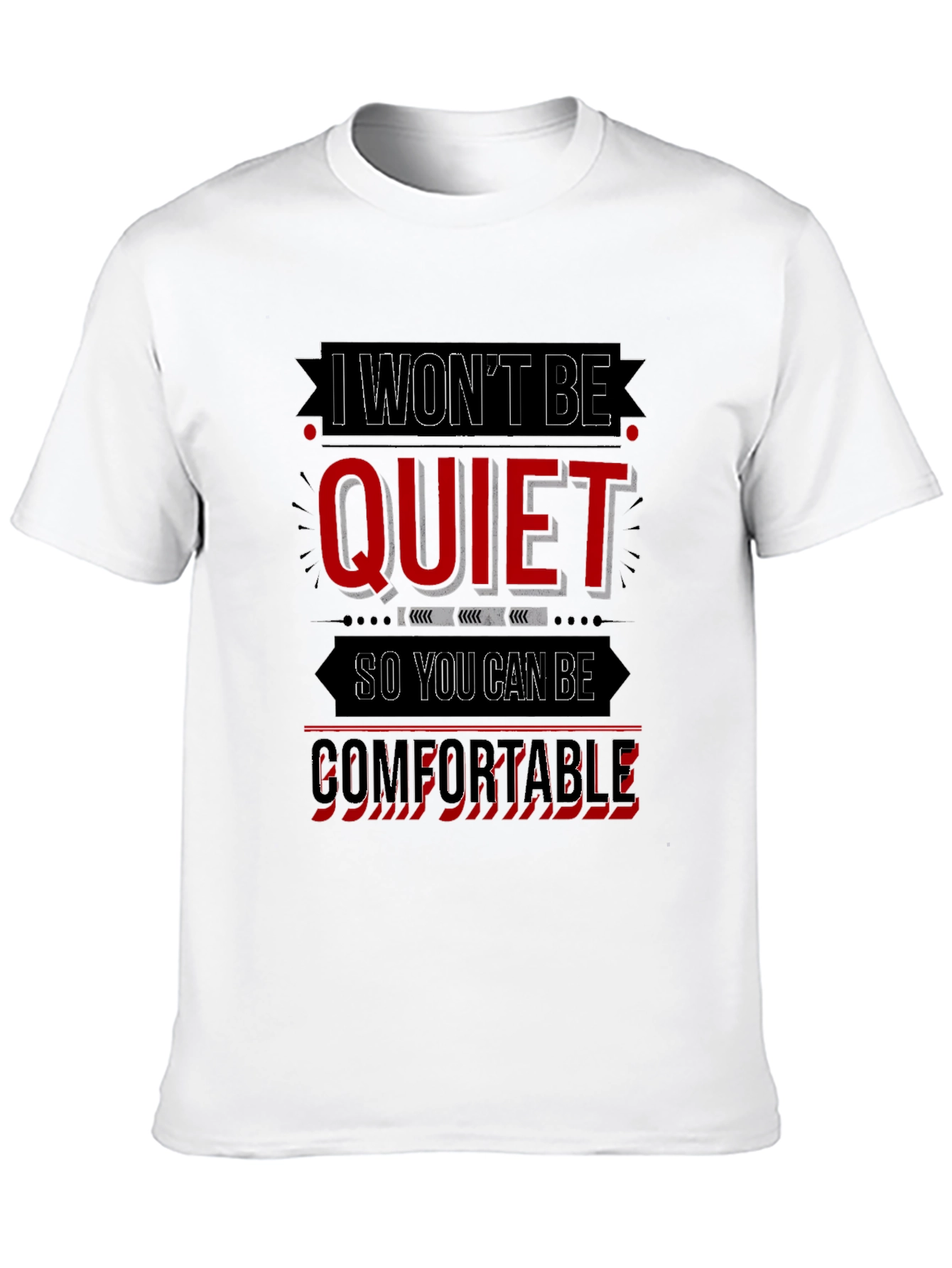 I Wont Be Quiet Graphic Tee