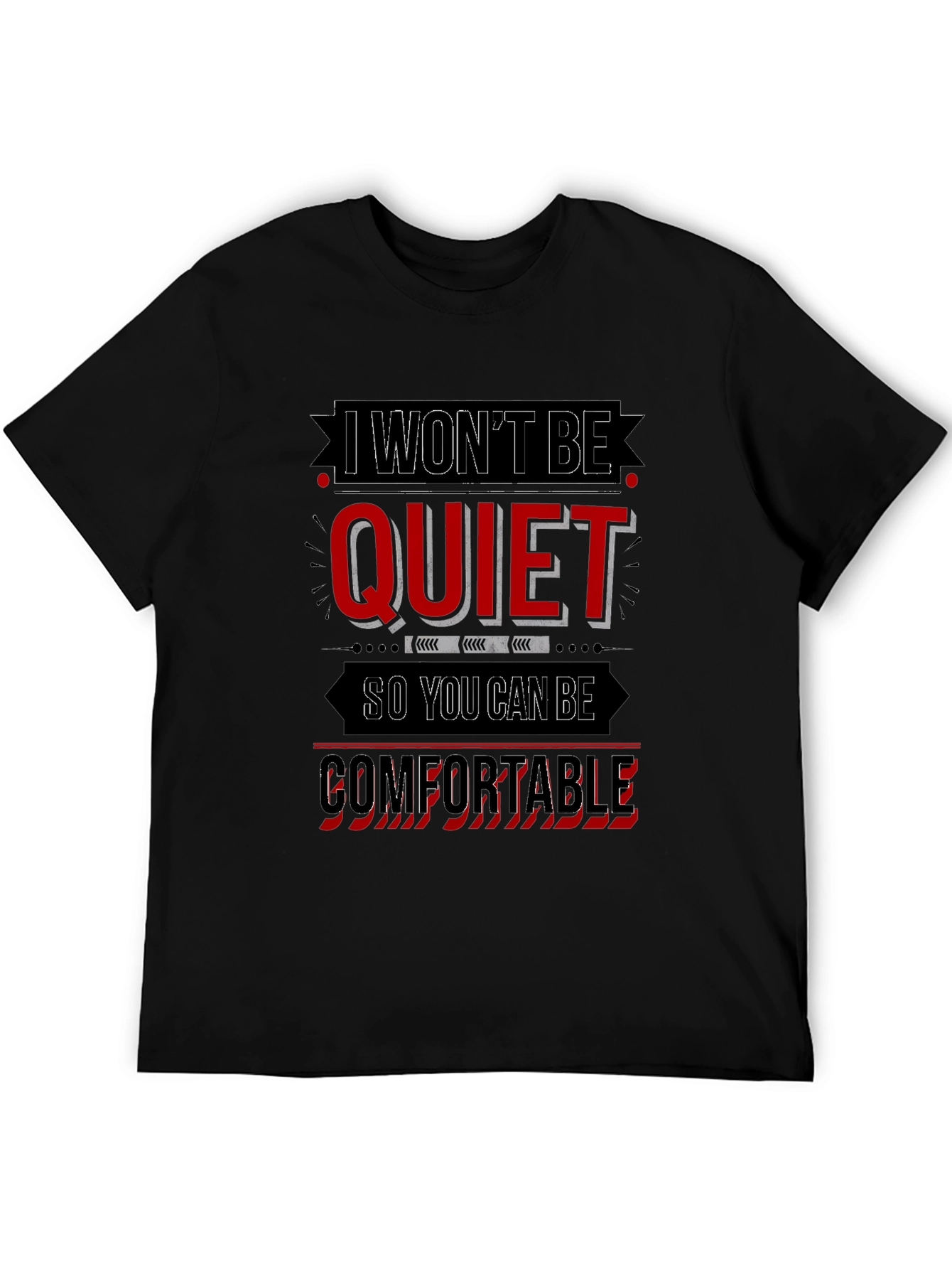 I Wont Be Quiet Graphic Tee