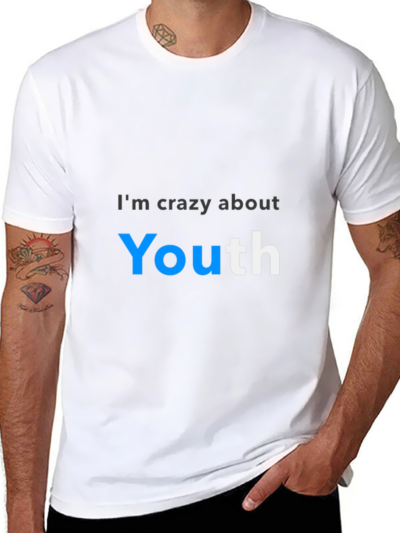 Im Crazy About Youth T-Shirt - Premium Cotton Tee