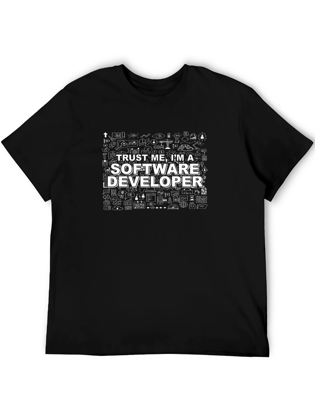 Trust Me Im a Software Developer Black T-Shirt