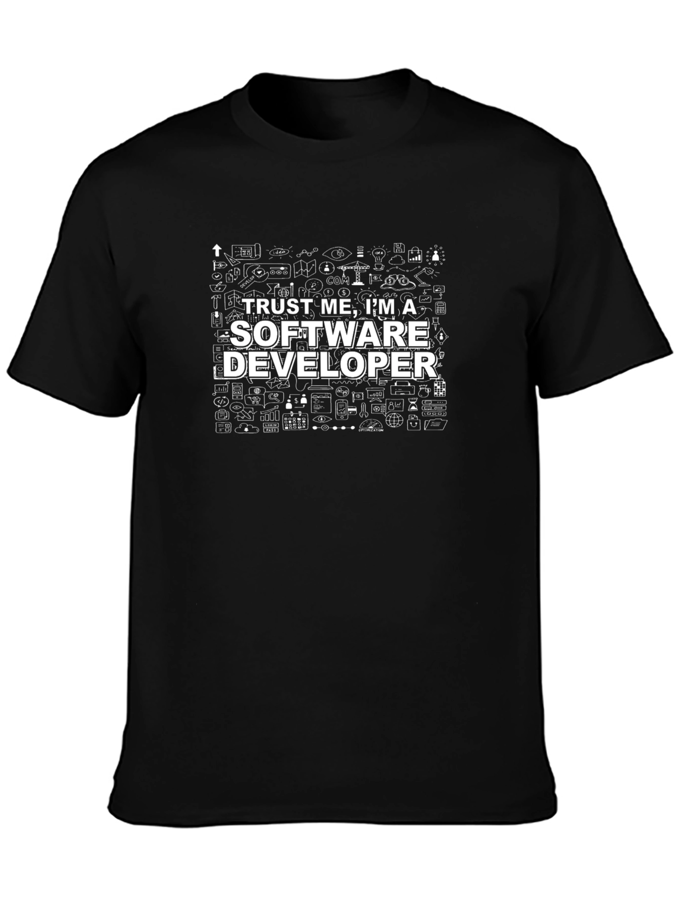 Trust Me Im a Software Developer Black T-Shirt