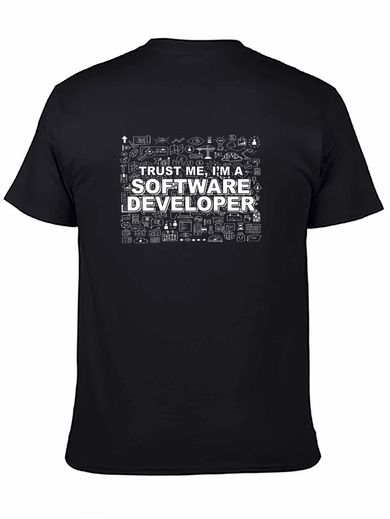 Trust Me Im a Software Developer Black T-Shirt