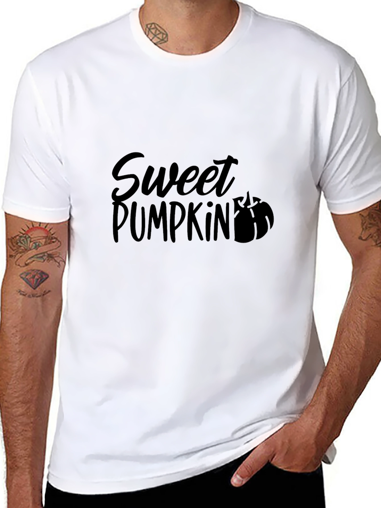 Sweet Pumpkin Halloween T-Shirt - Black Cotton Tee