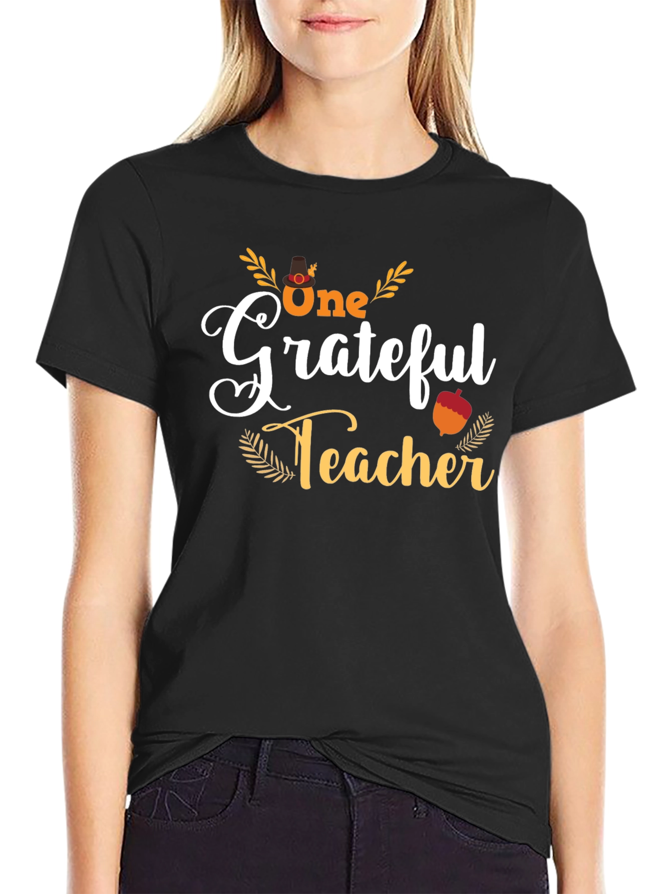 Grateful Teacher Black T-Shirt