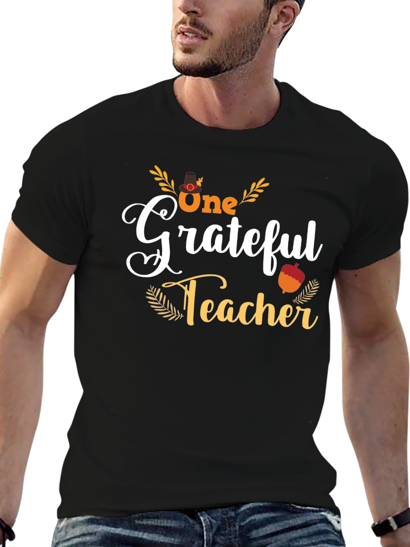 Grateful Teacher Black T-Shirt